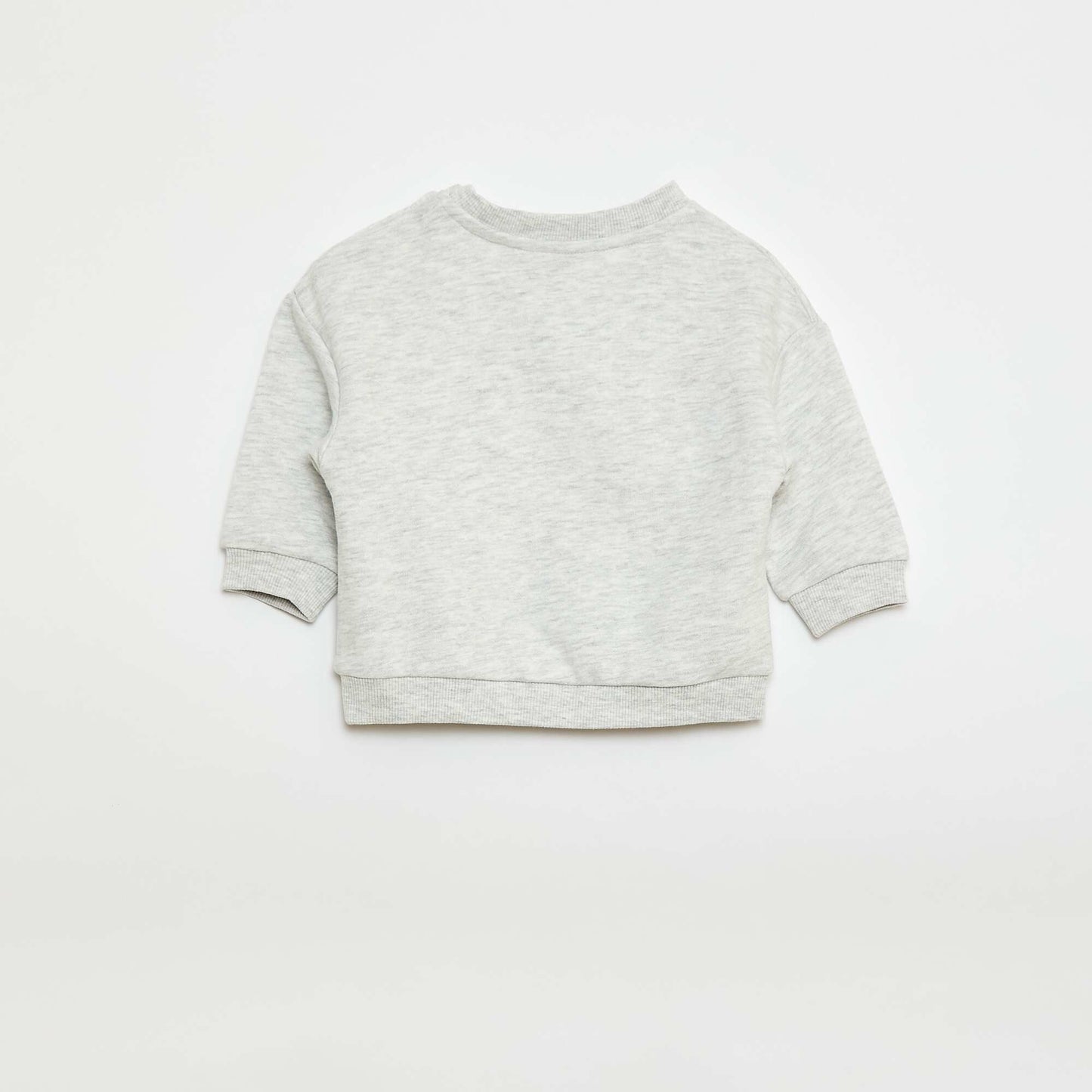 Sweat mouliné en french terry GRIS