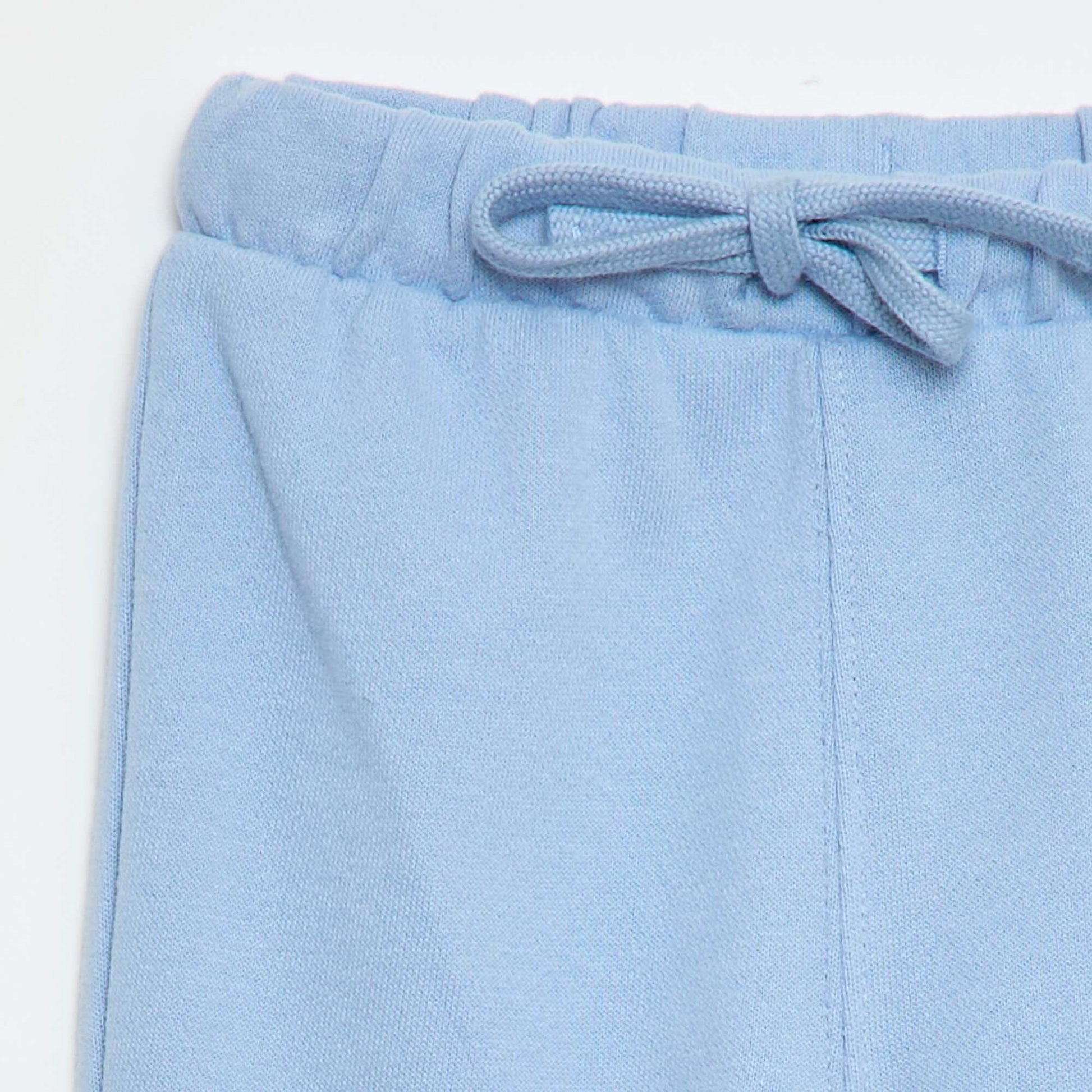 Pantalon jogging en french terry BLEU