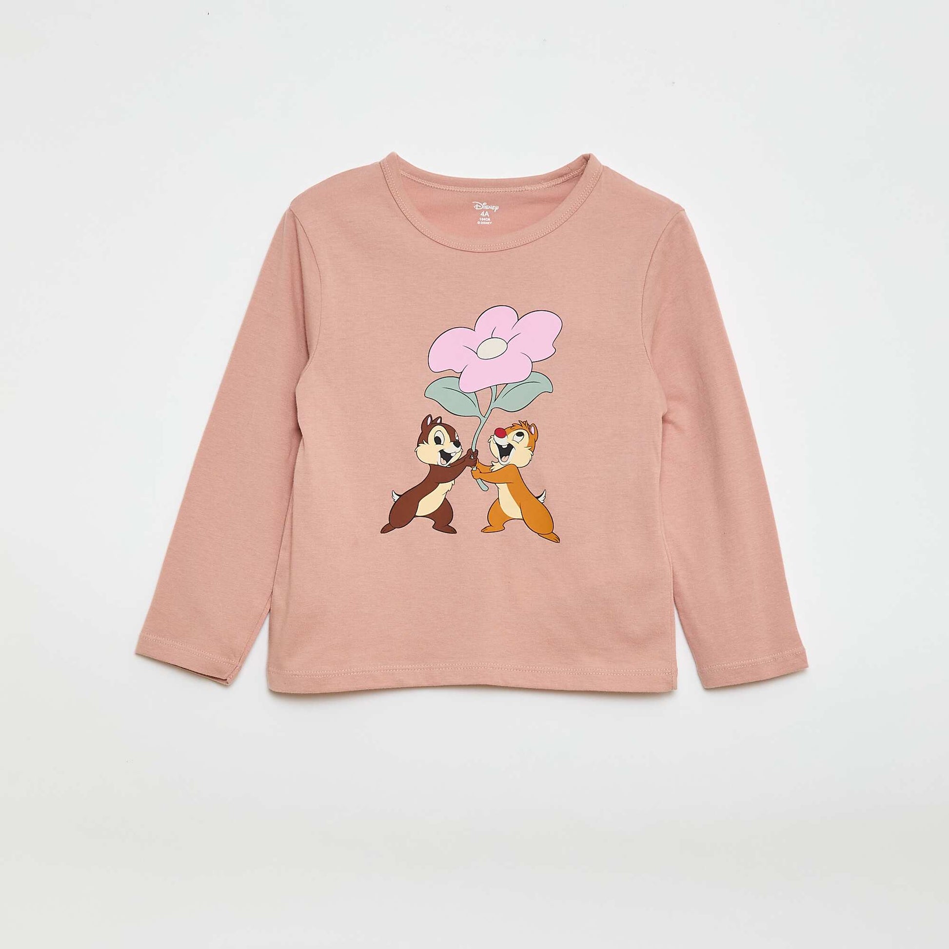 Ensemble pyjama long 'Tic Tac' 'Disney' - 2 pièces ROSE