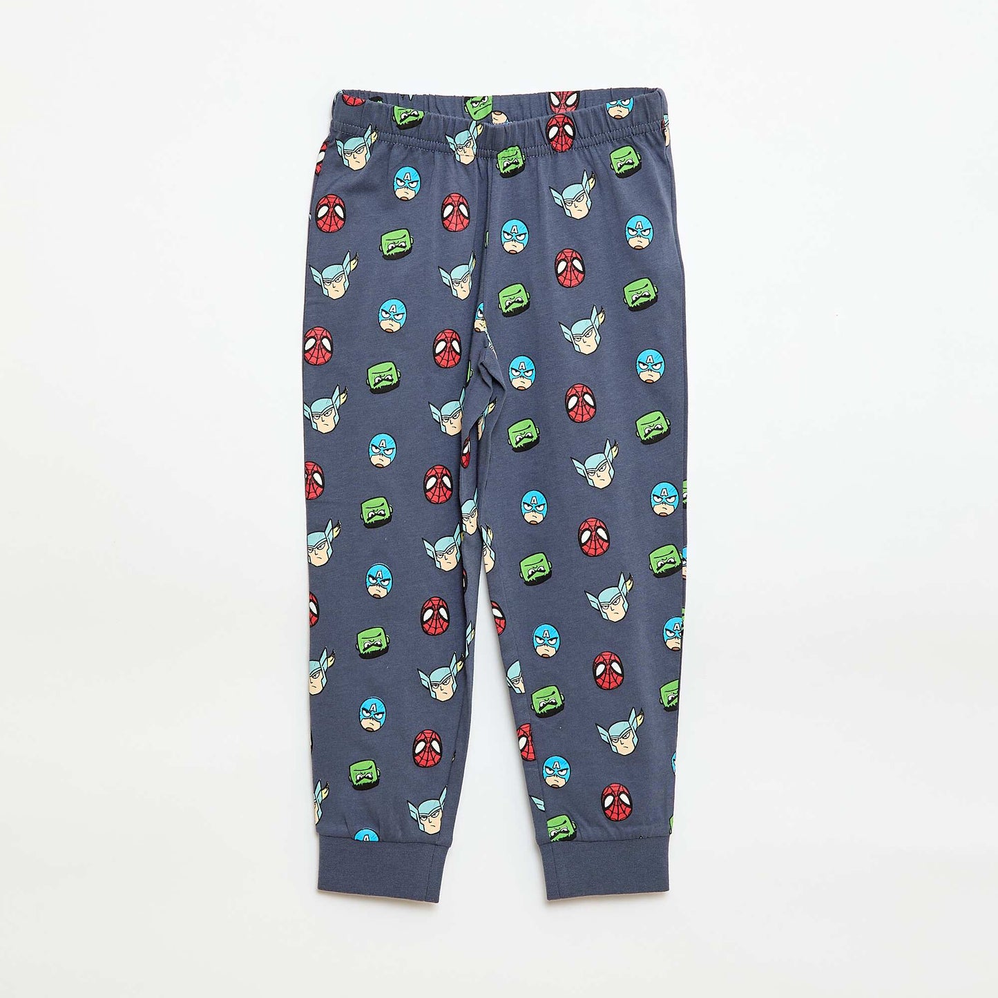 Pyjama long imprimé 'Marvel' BLEU/GRIS