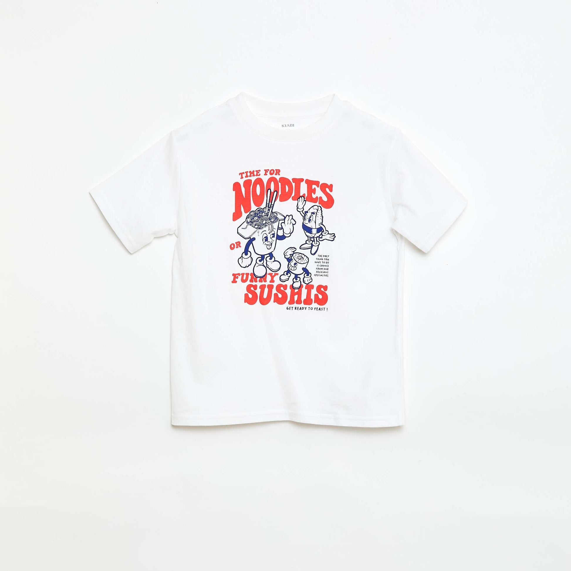 T-shirt à manches courtes imprimé BLANC