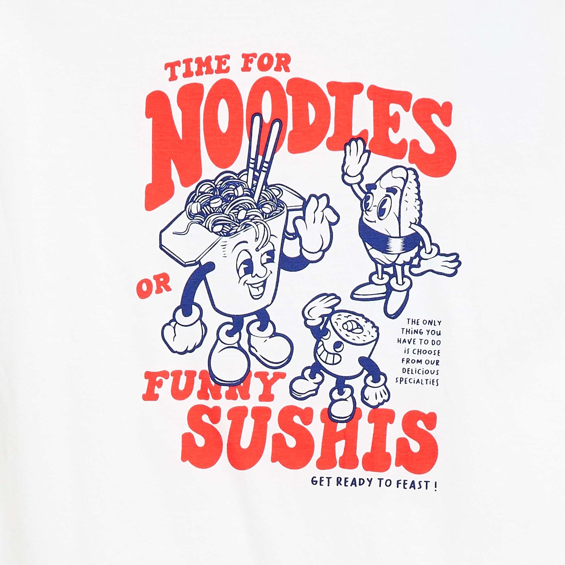 T-shirt à manches courtes imprimé BLANC