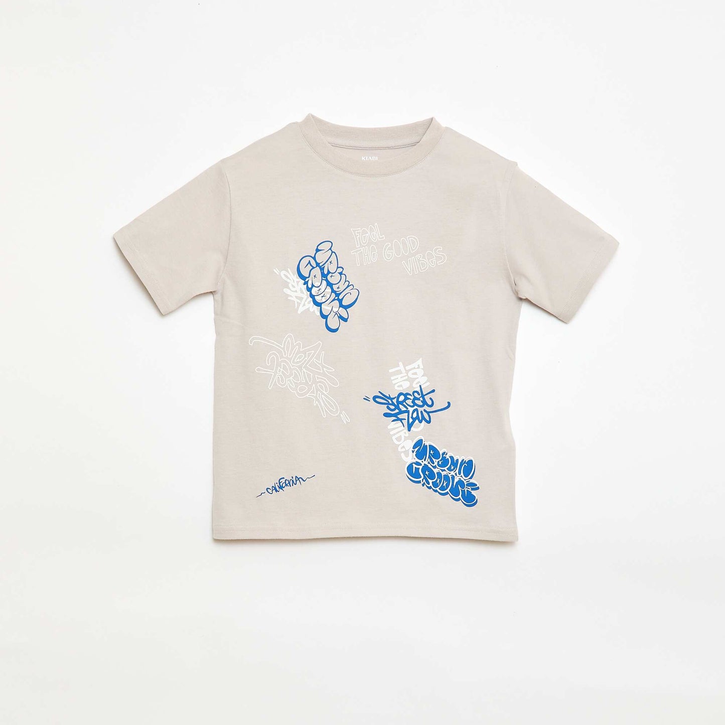 T-shirt à manches courtes imprimé GRIS