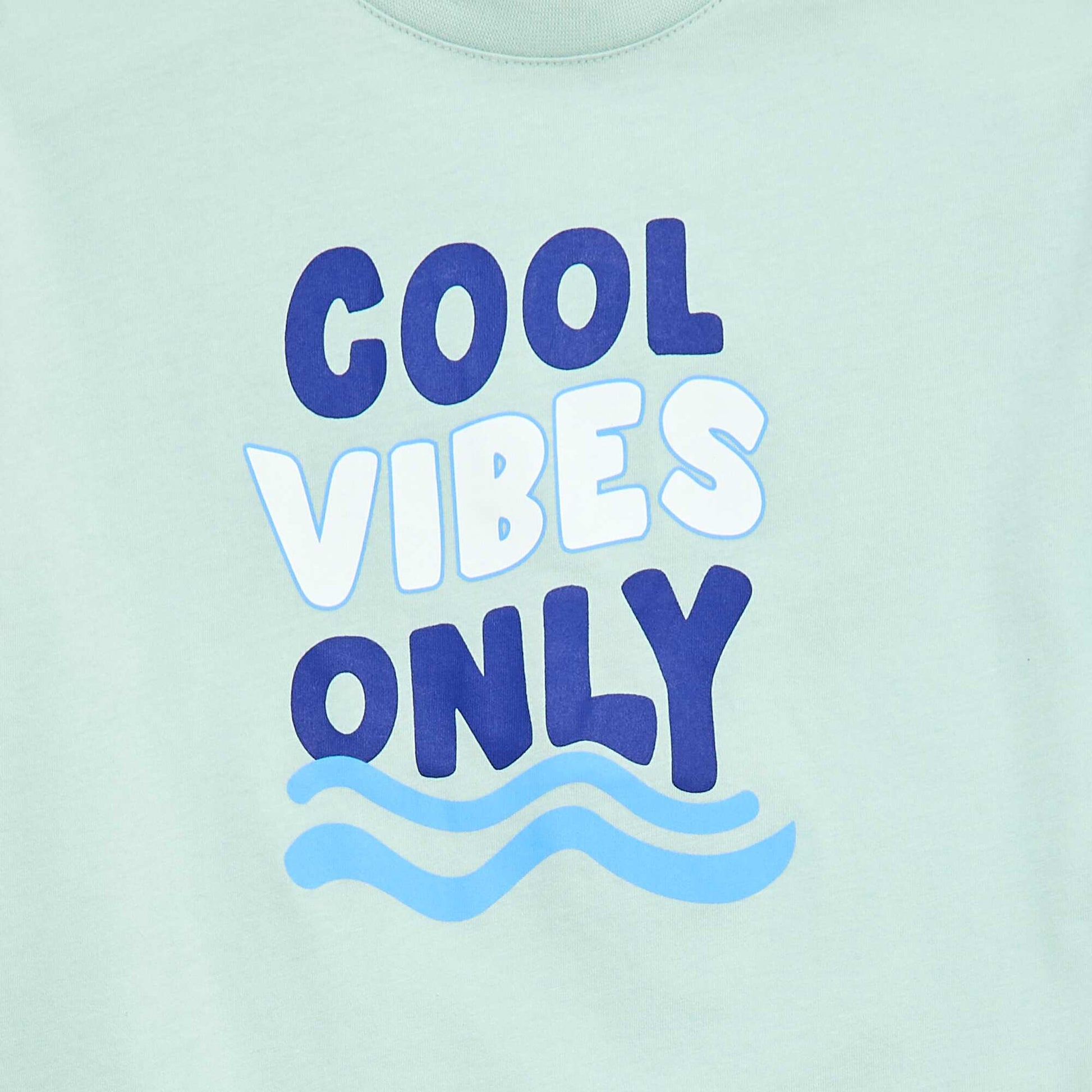 T-shirt à manches courtes imprimé VERT