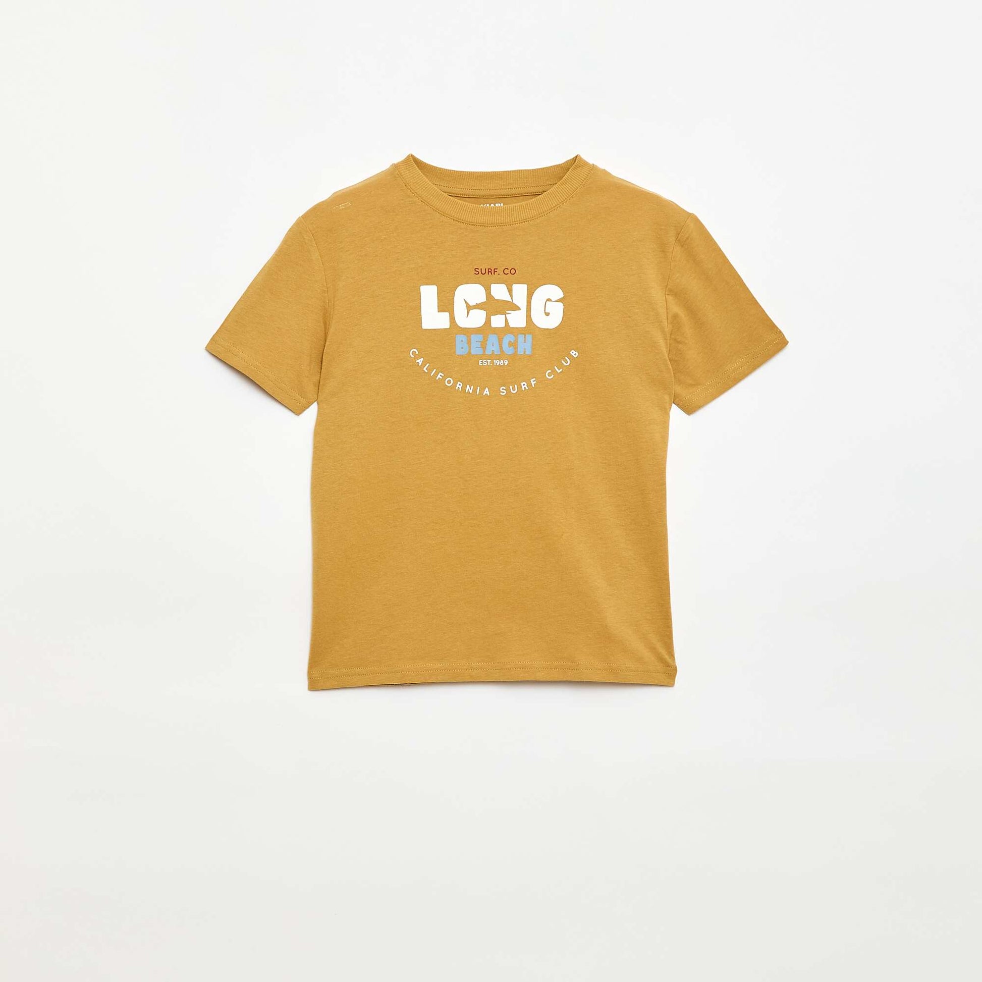 T-shirt à manches courtes imprimé JAUNE