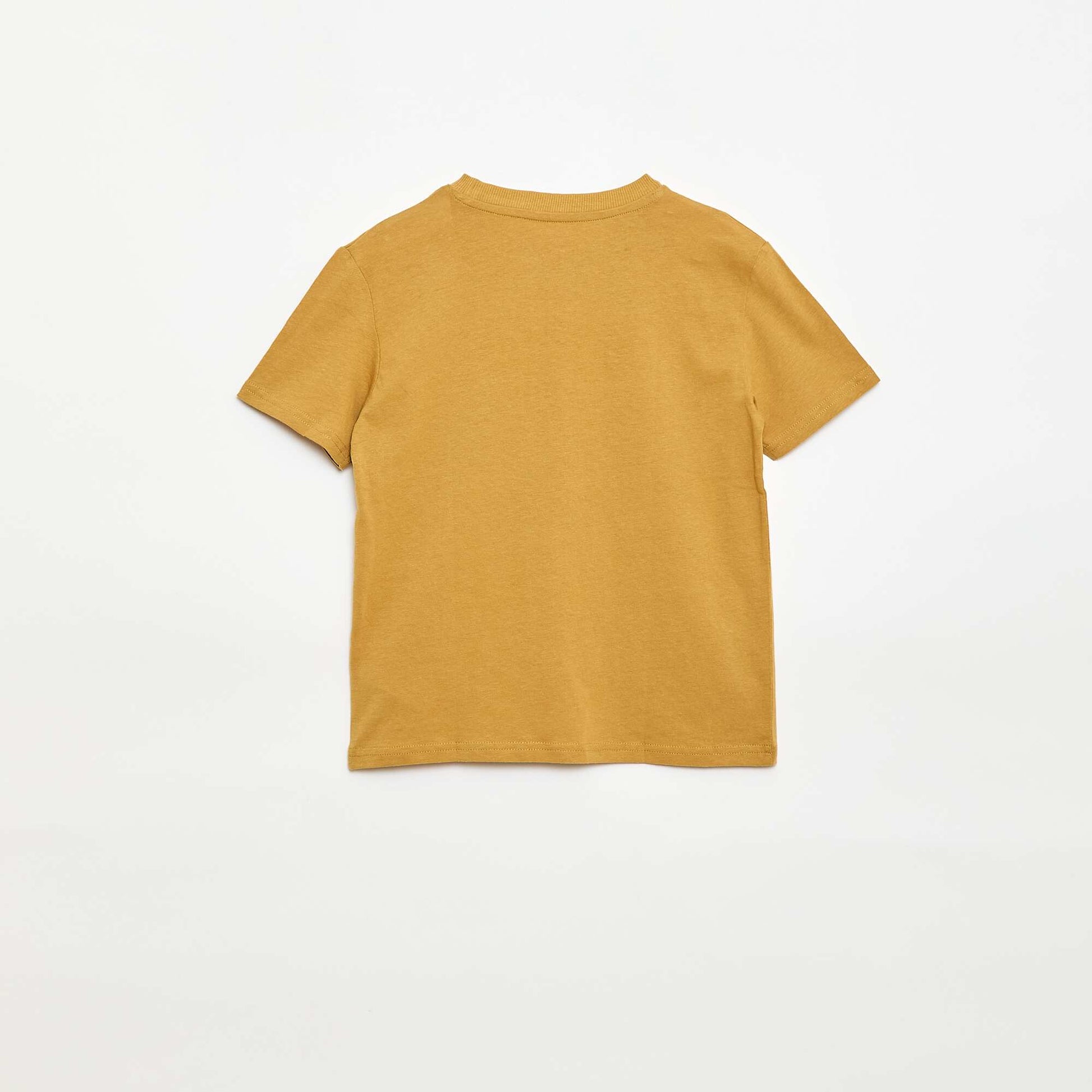 T-shirt à manches courtes imprimé JAUNE