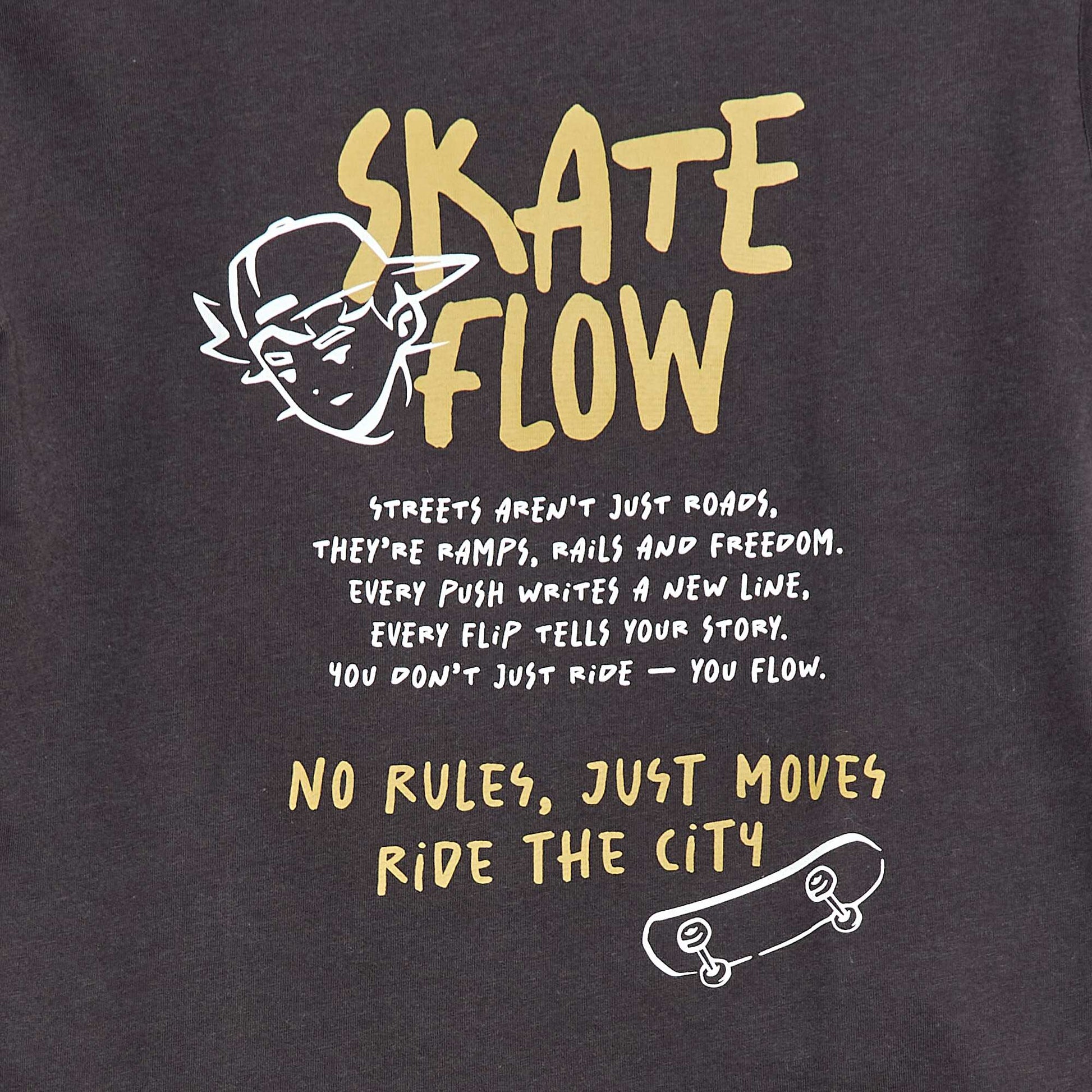 T-shirt à manches courtes imprimé GRIS