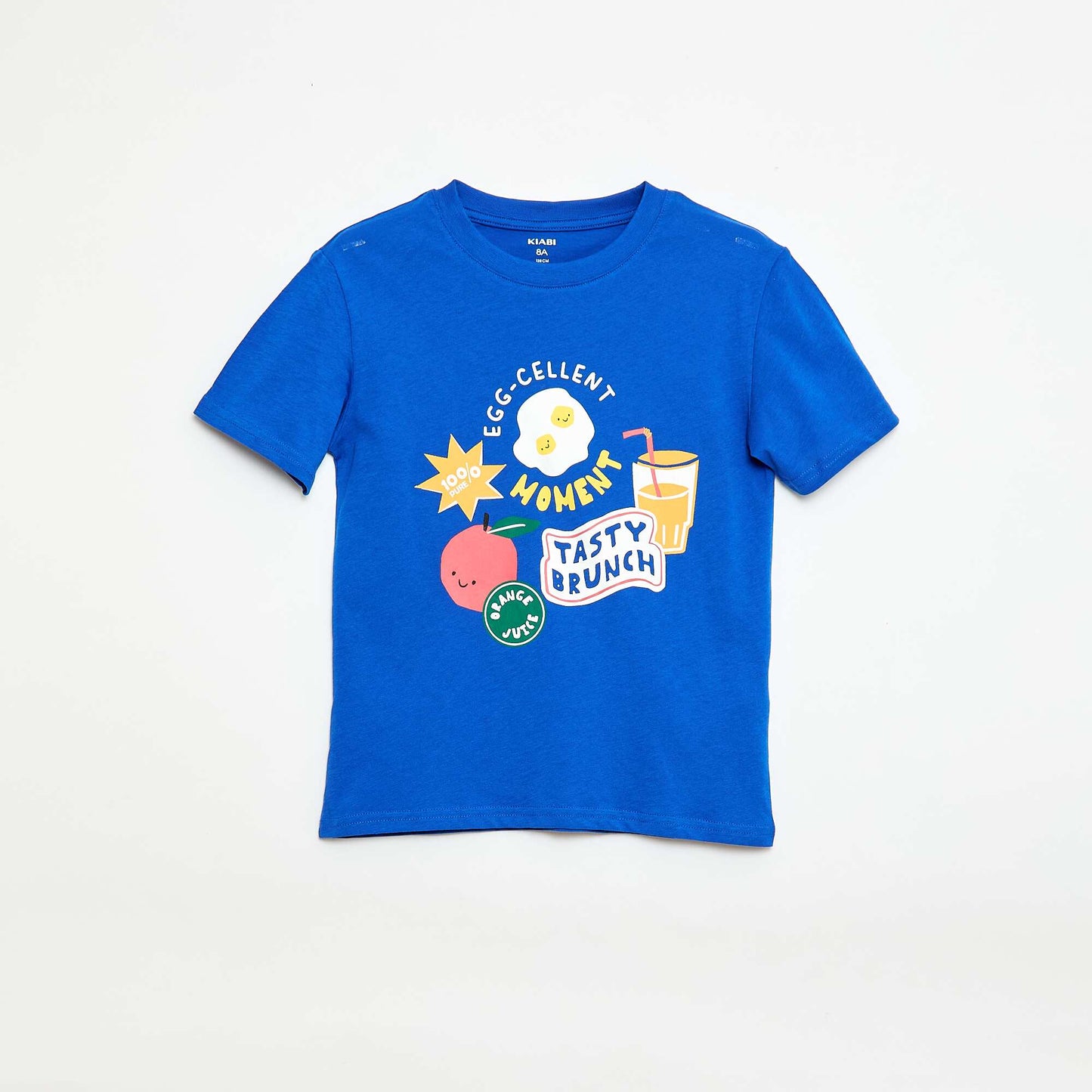 Lot de 3 t-shirts en coton BLEU