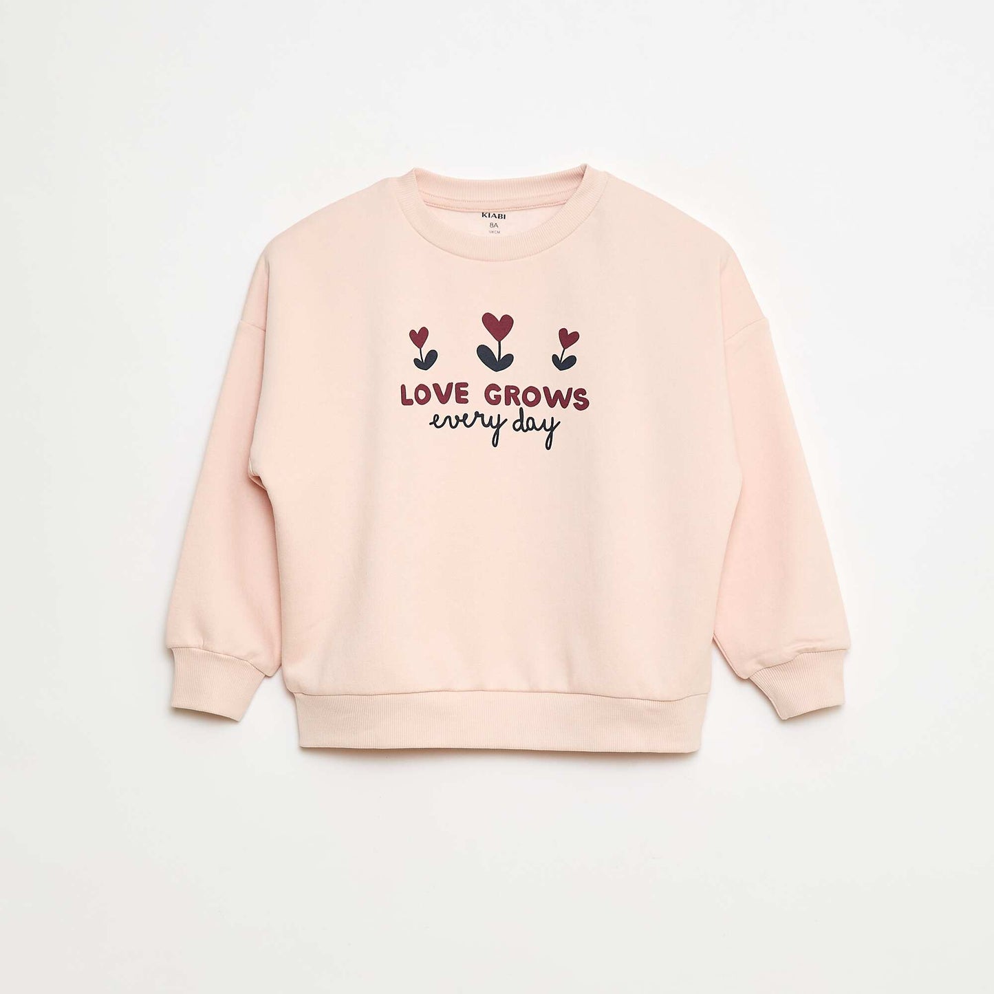Lot de 2 sweats imprimés en coton ROSE
