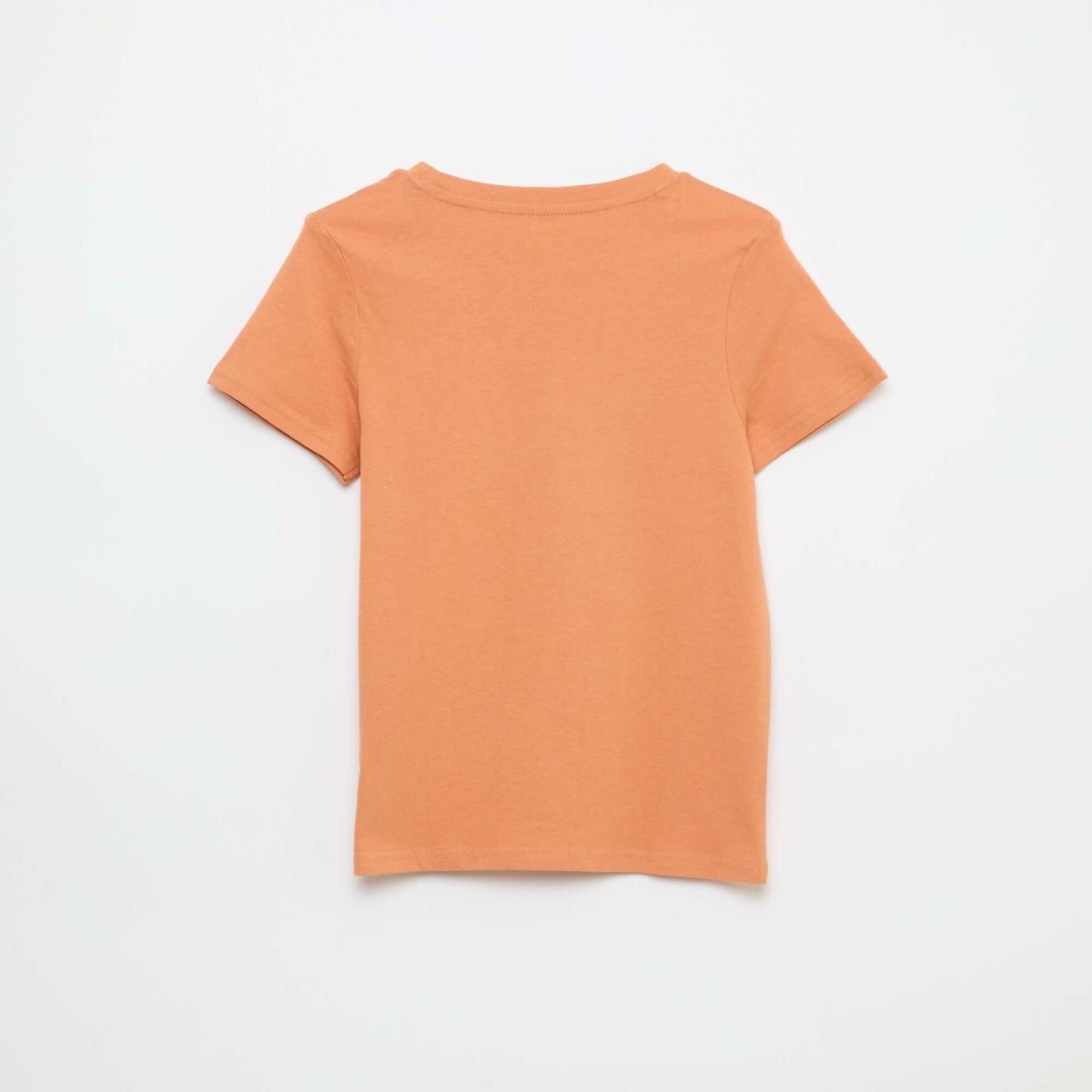 T-shirt imprimé à message MARRON