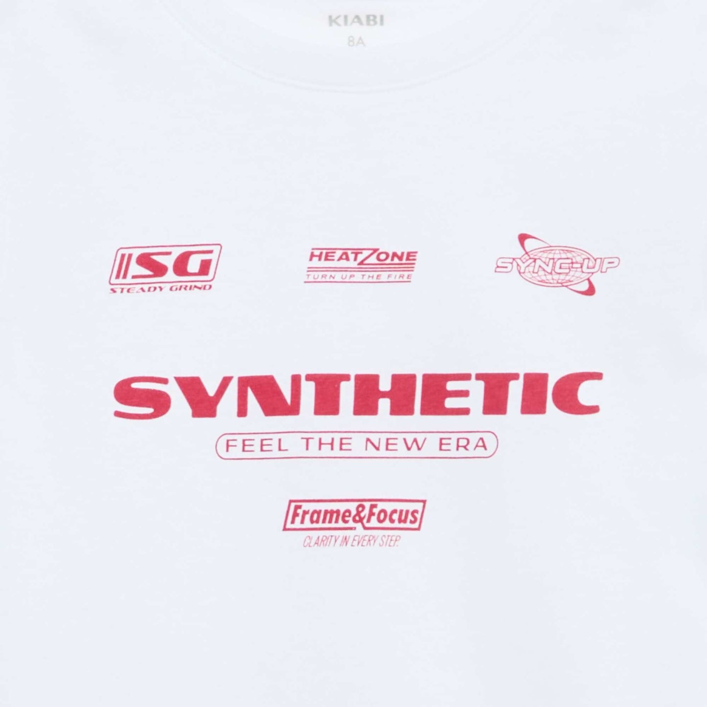 T-shirt imprimé à message BLANC
