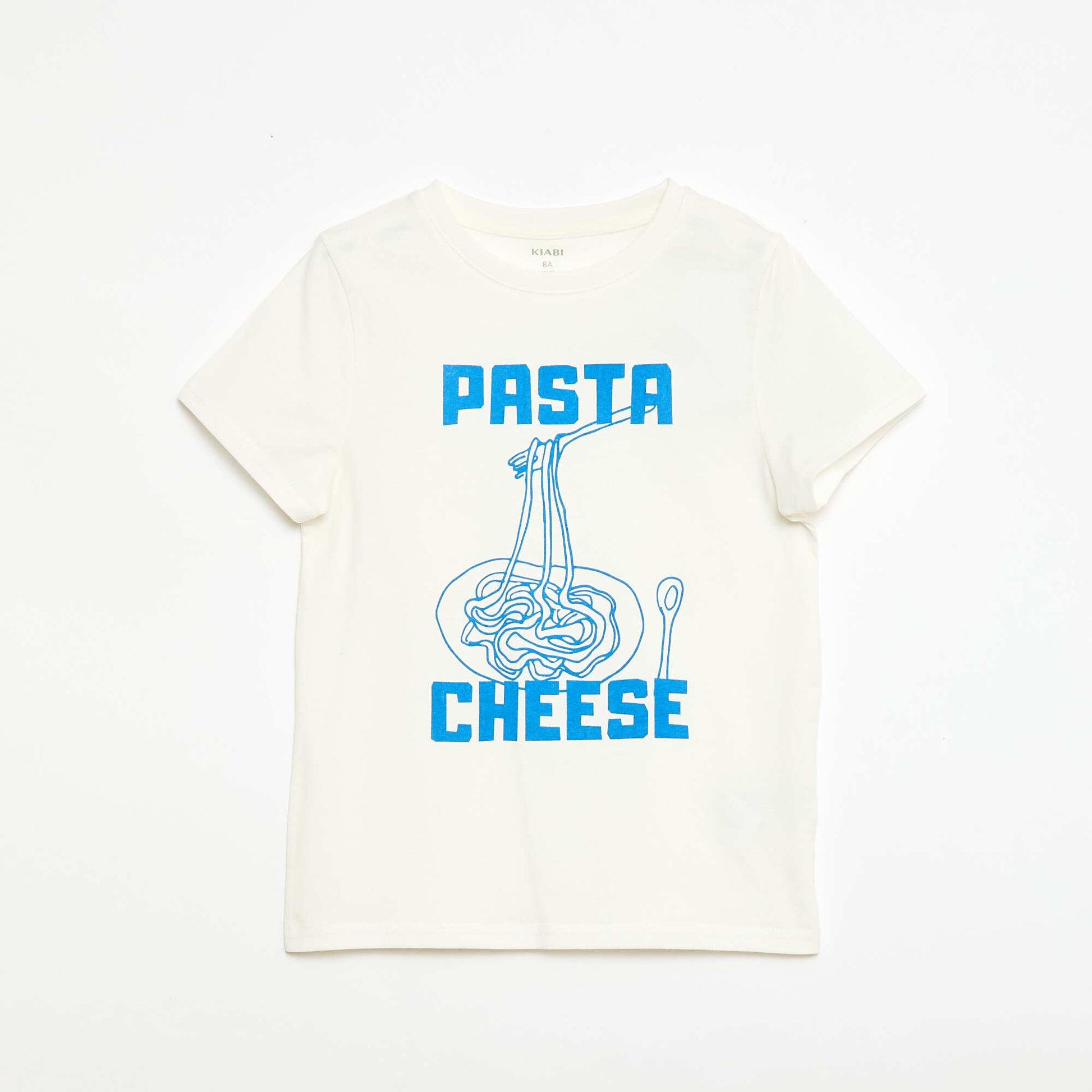 T-shirt imprimé à message BLANC