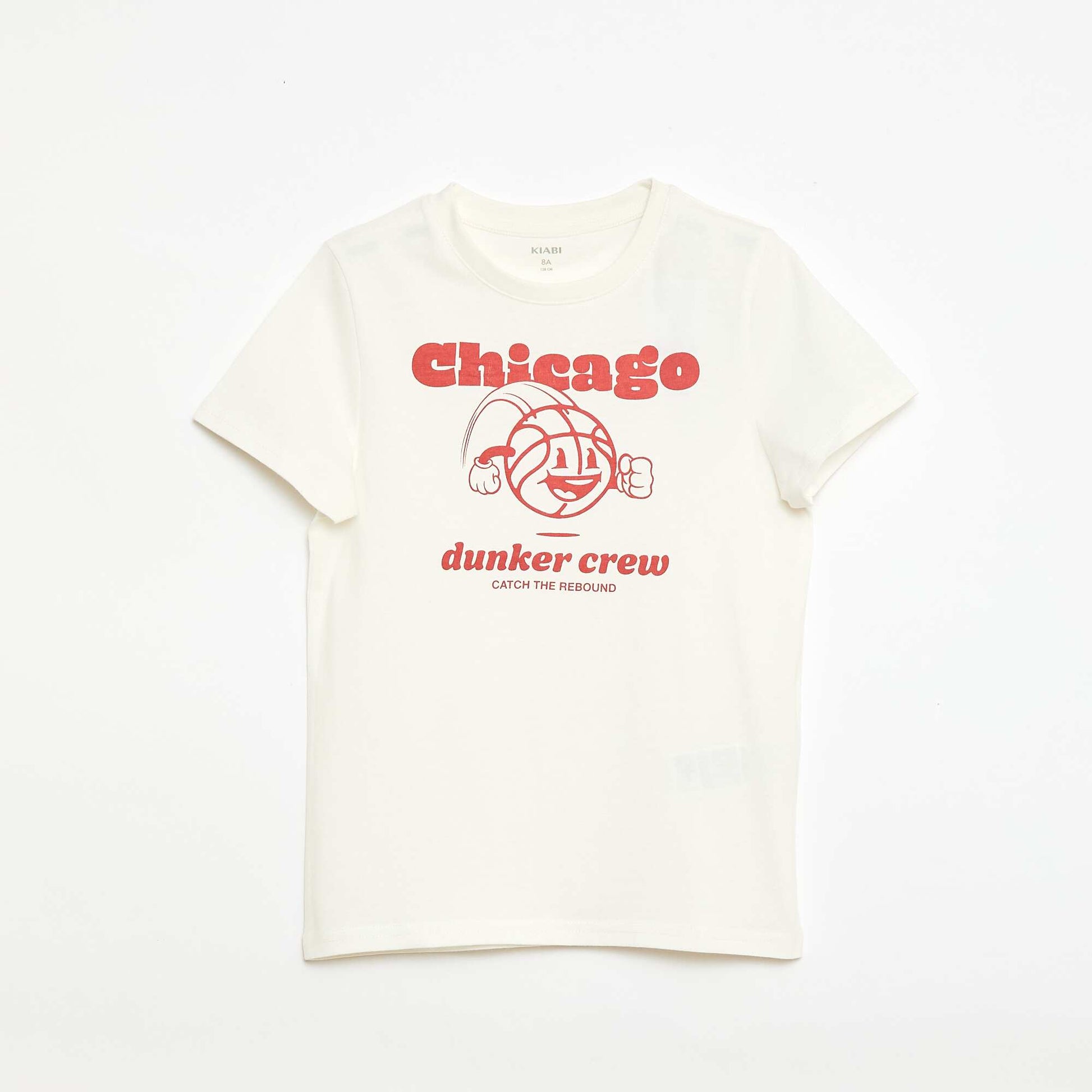 T-shirt imprimé à message BLANC