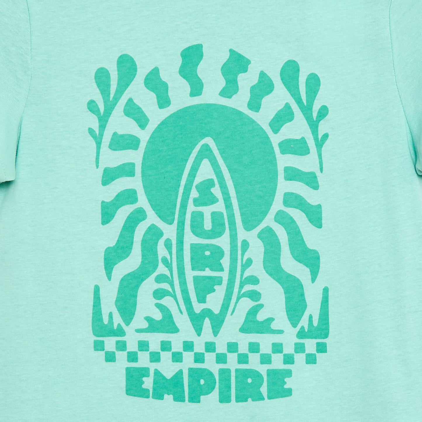 T-shirt imprimé à message VERT