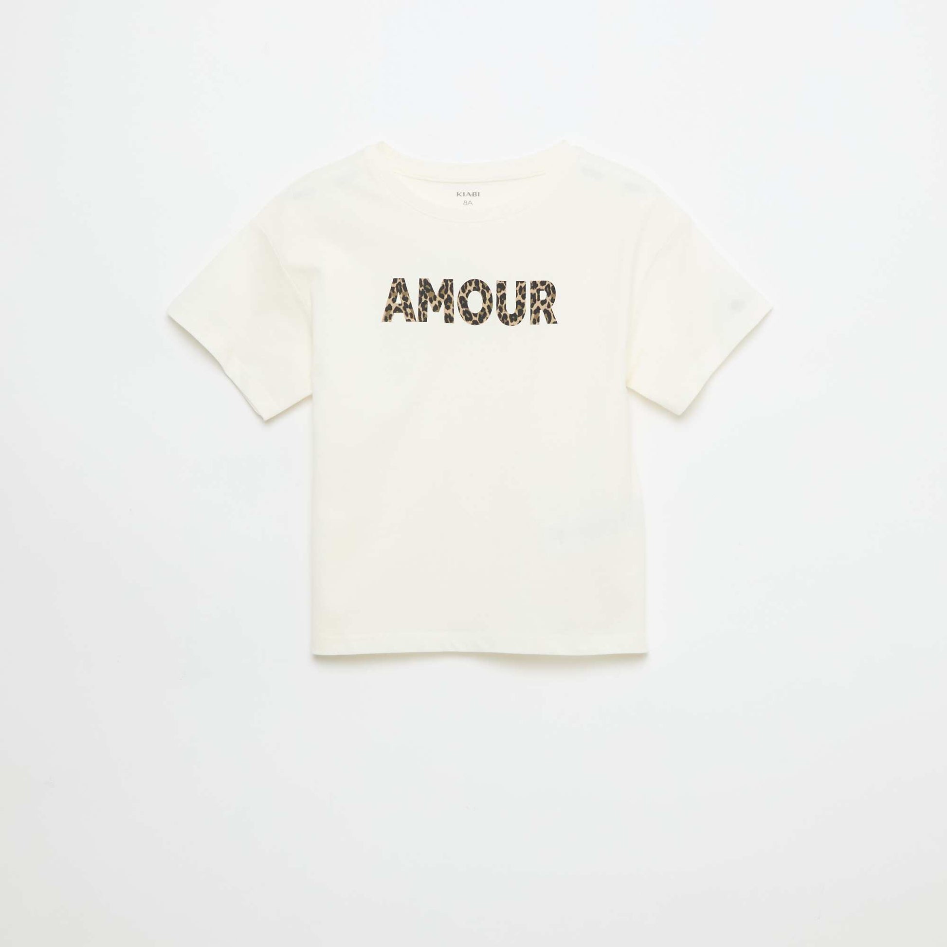 T-shirt imprimé fantaisie BLANC