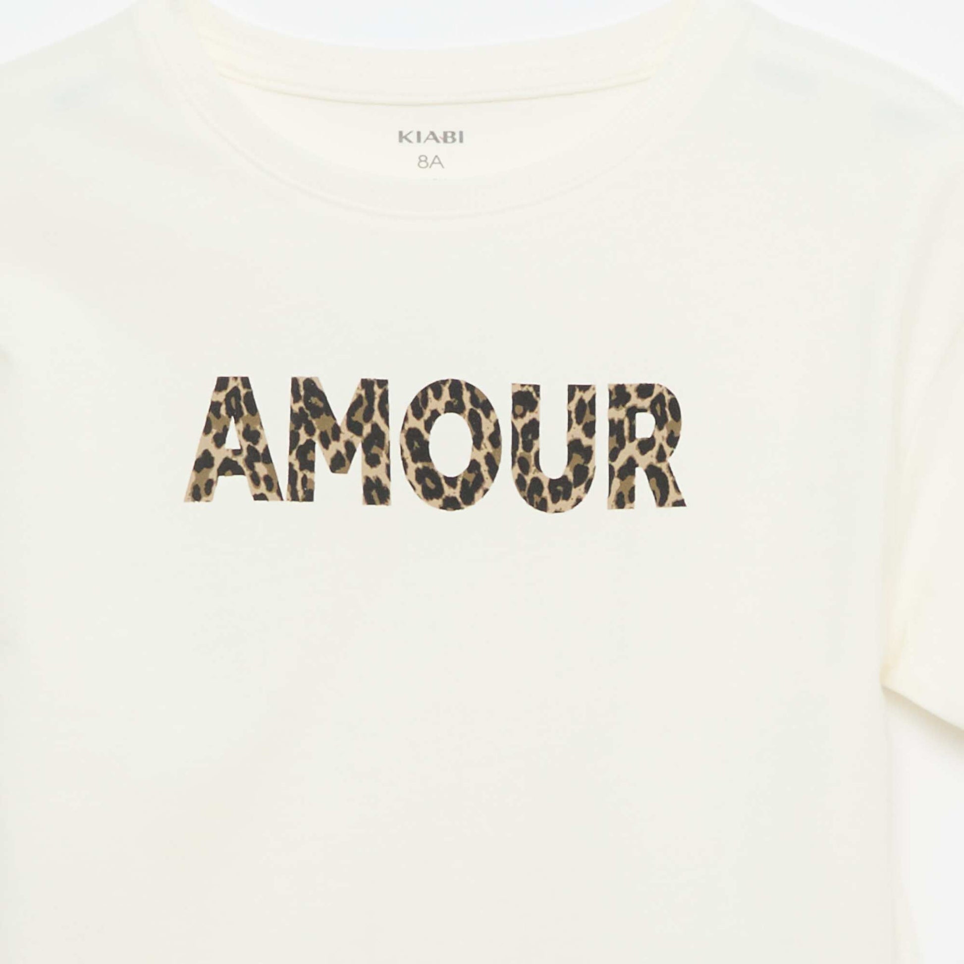 T-shirt imprimé fantaisie BLANC