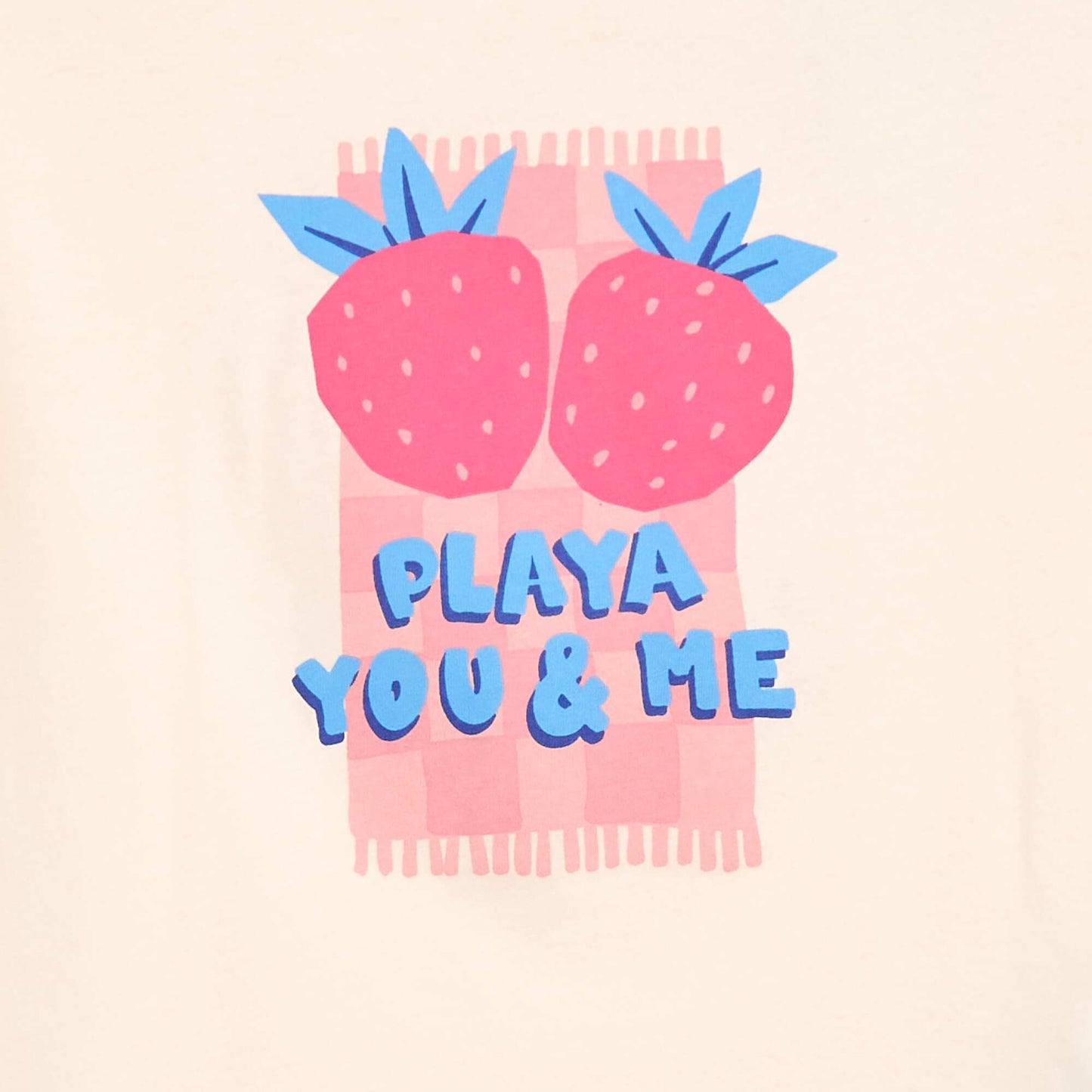 T-shirt imprimé fantaisie ROSE