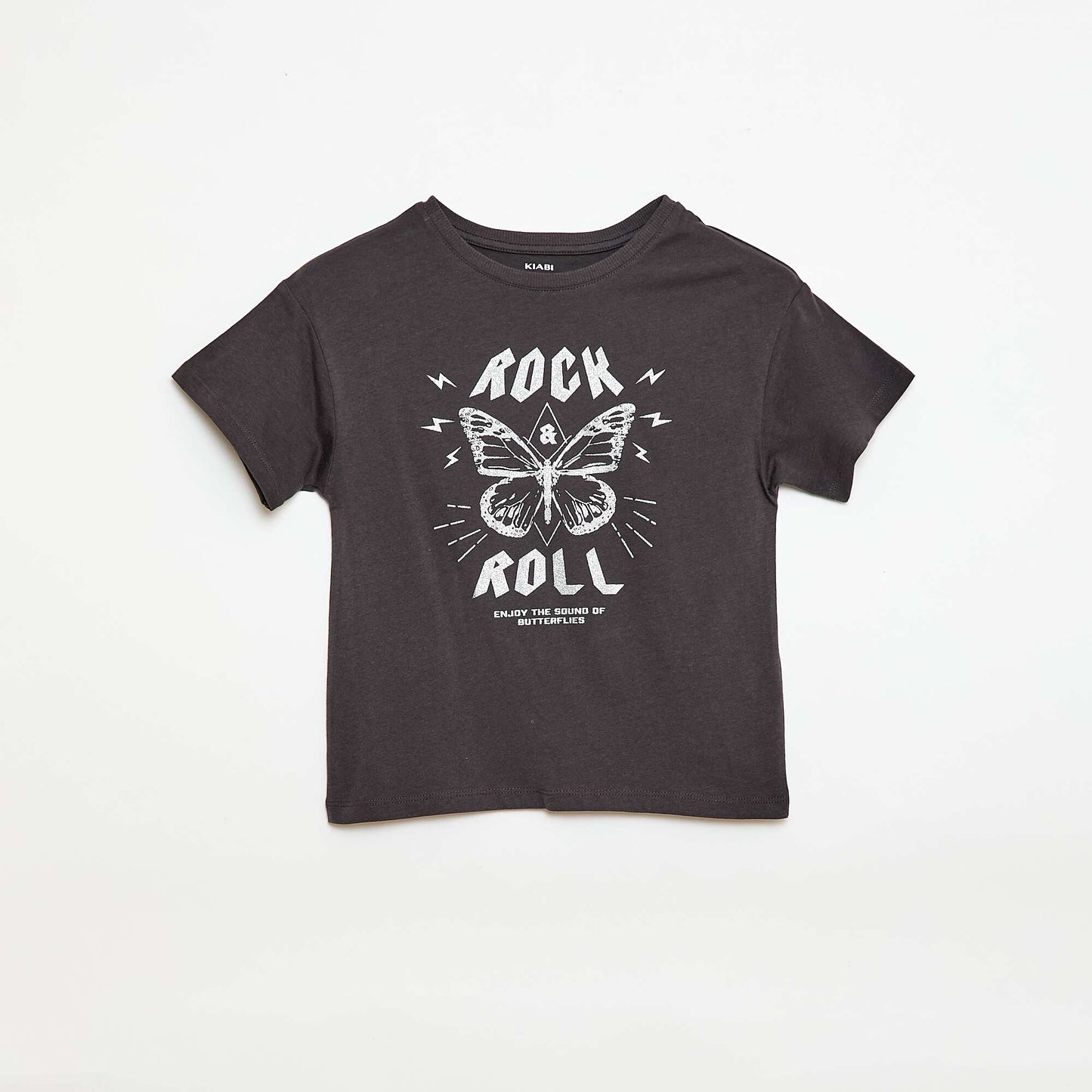 T-shirt imprimé fantaisie NOIR