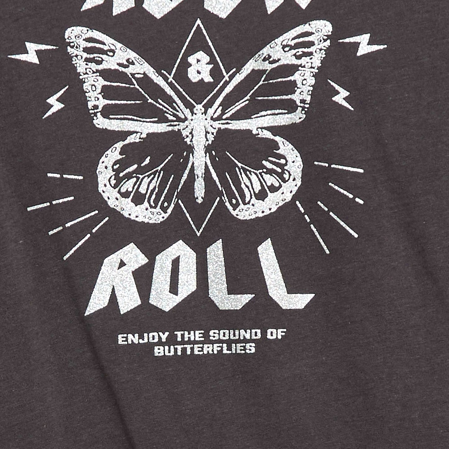 T-shirt imprimé fantaisie NOIR
