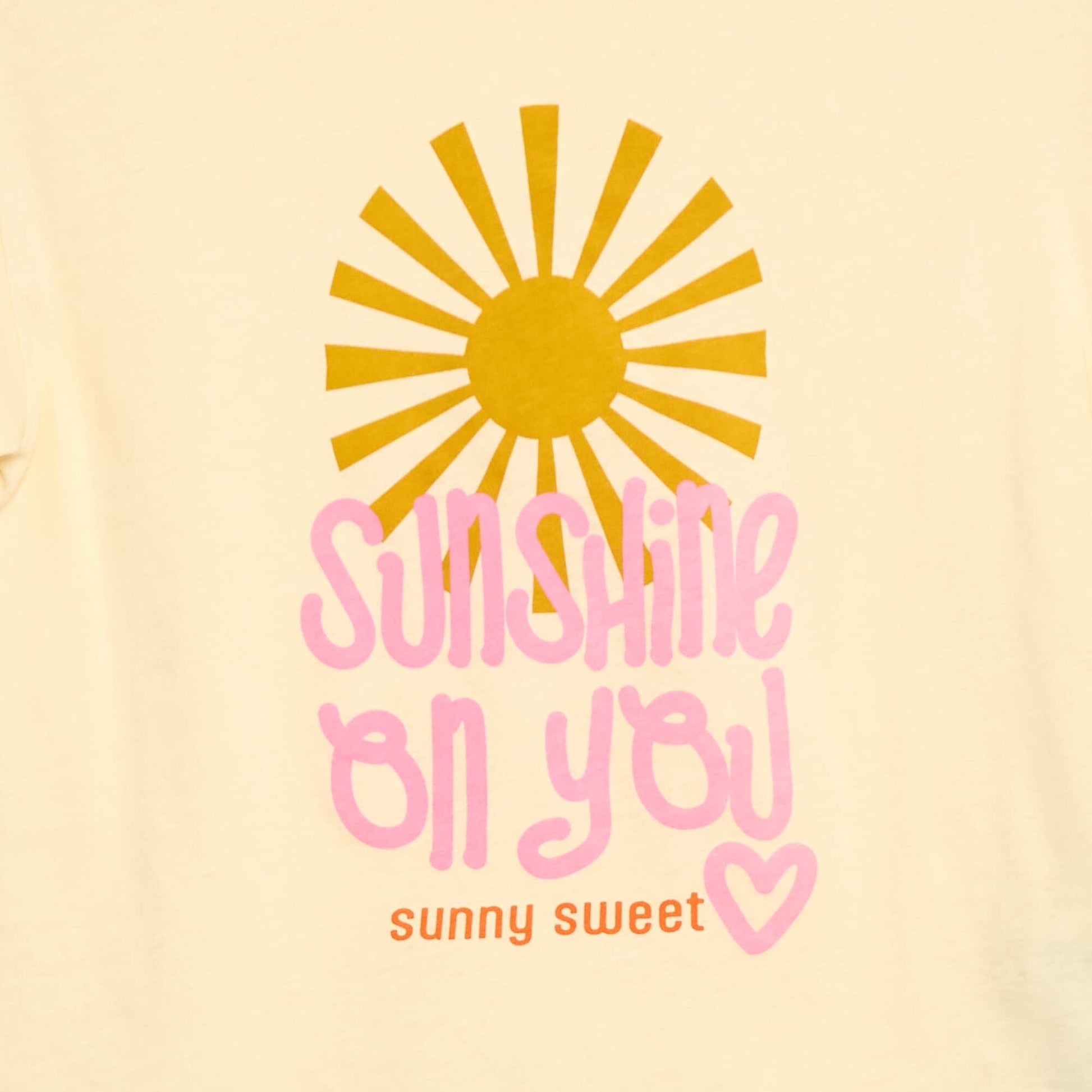T-shirt imprimé fantaisie JAUNE