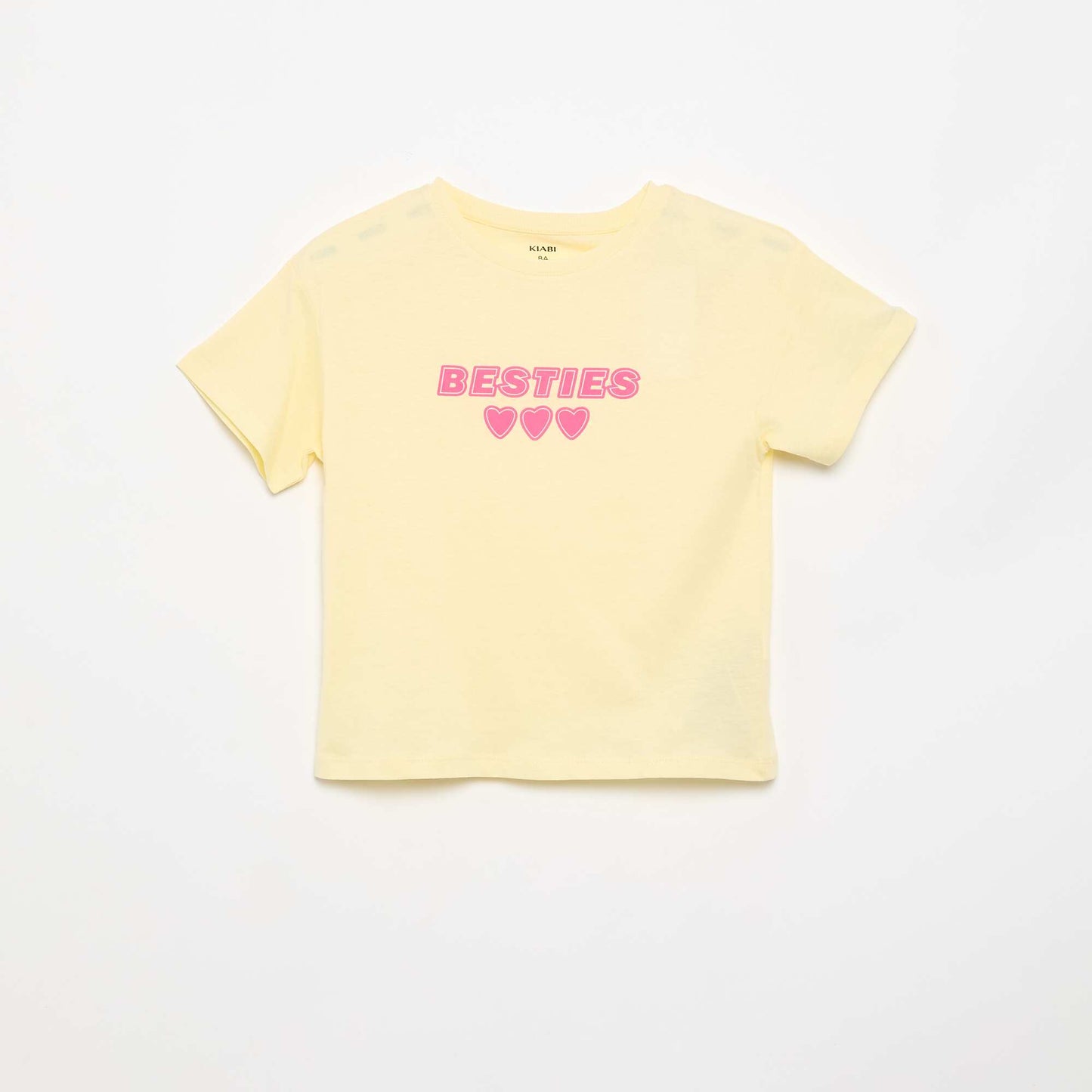 T-shirt imprimé fantaisie JAUNE