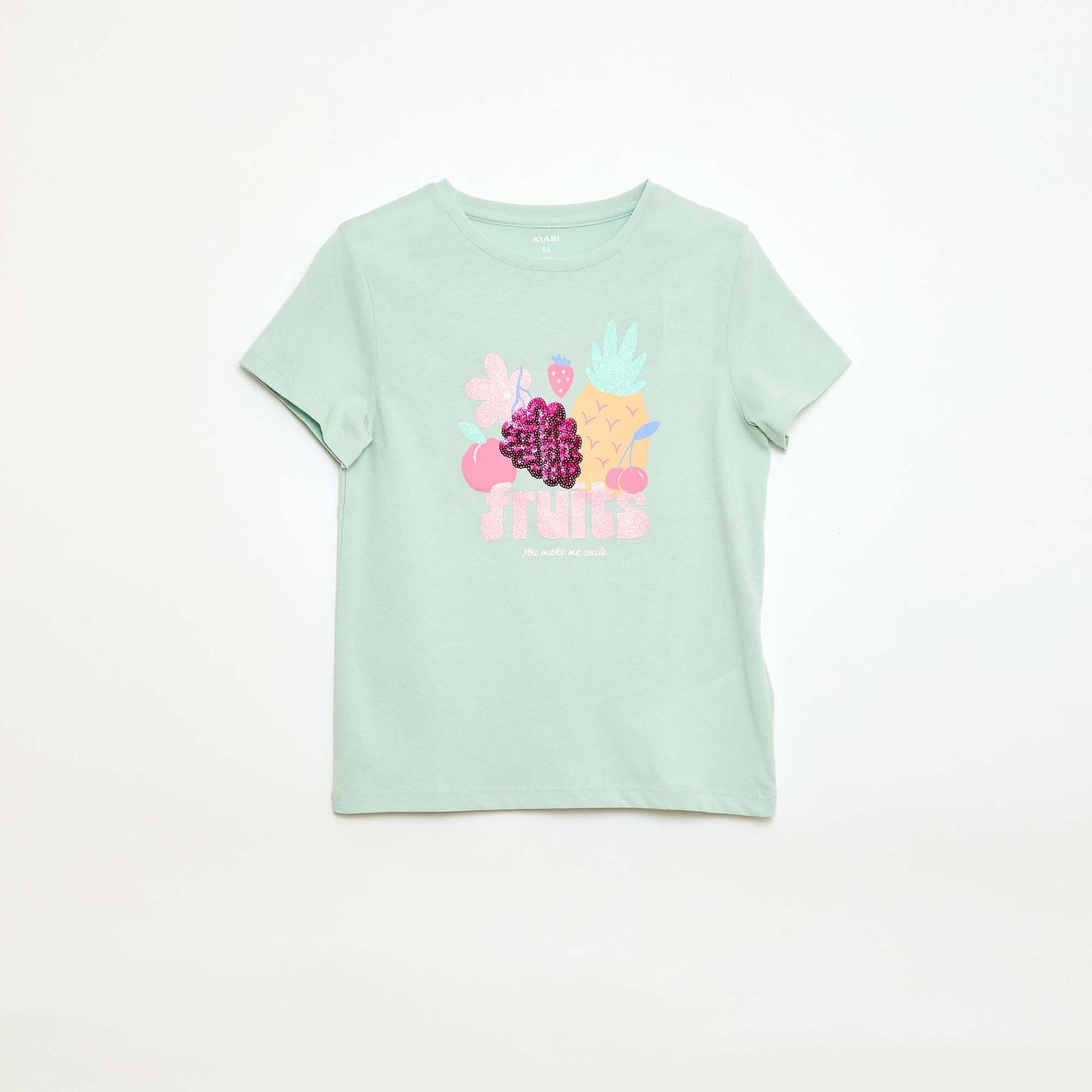 T-shirt à manches courtes avec animation VERT