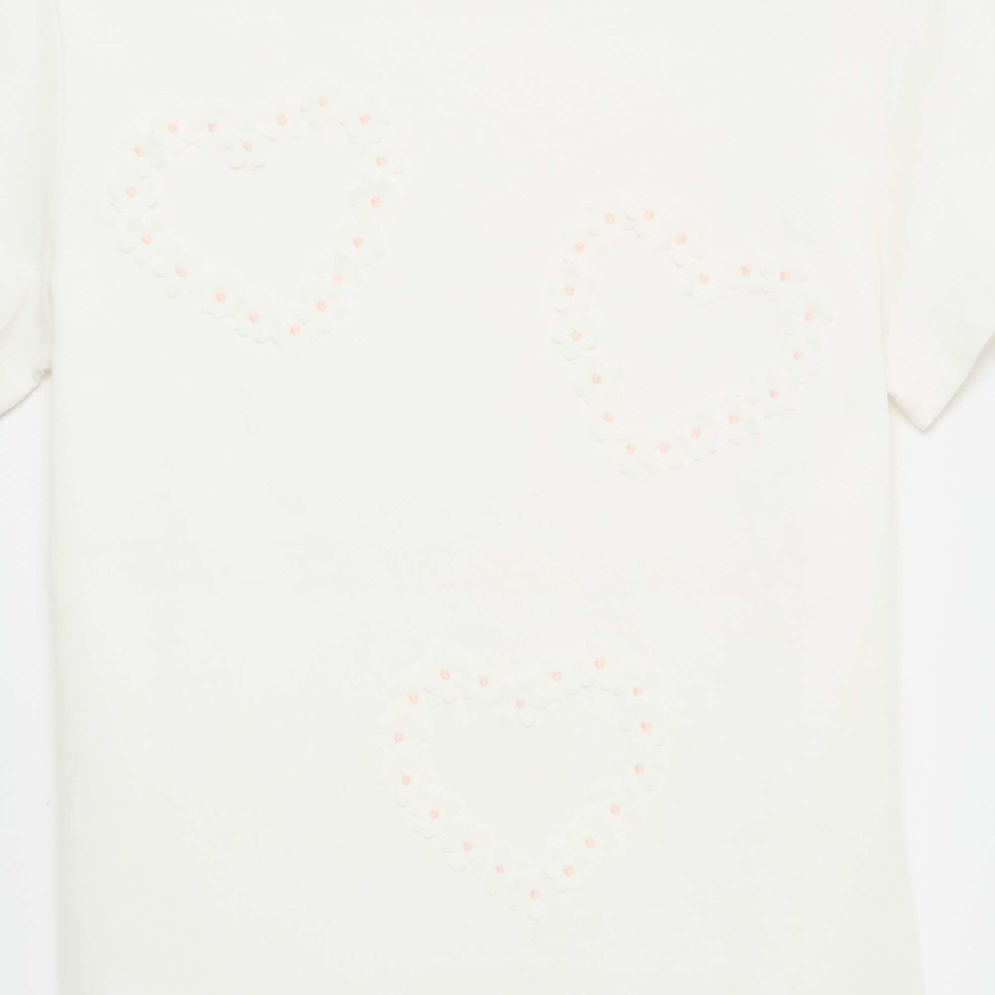 T-shirt à manches courtes avec animation BLANC