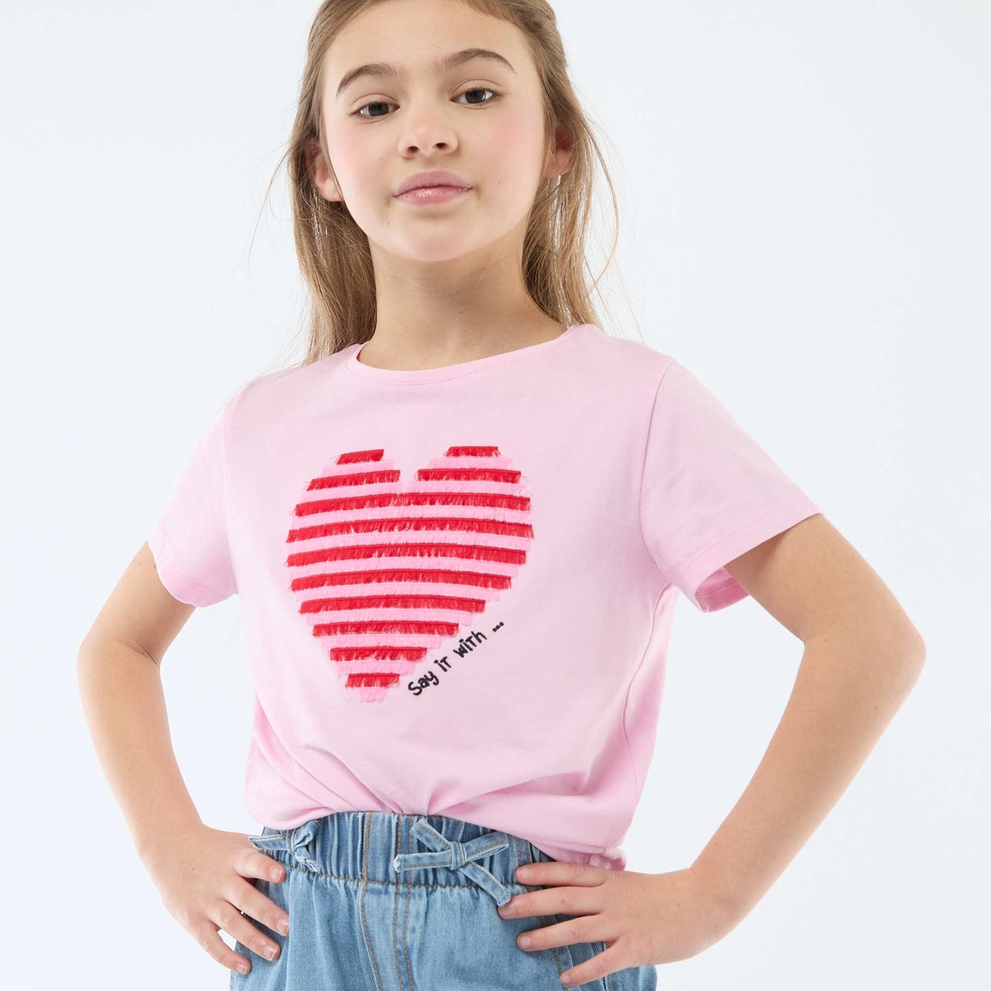 T-shirt à manches courtes avec animation ROSE