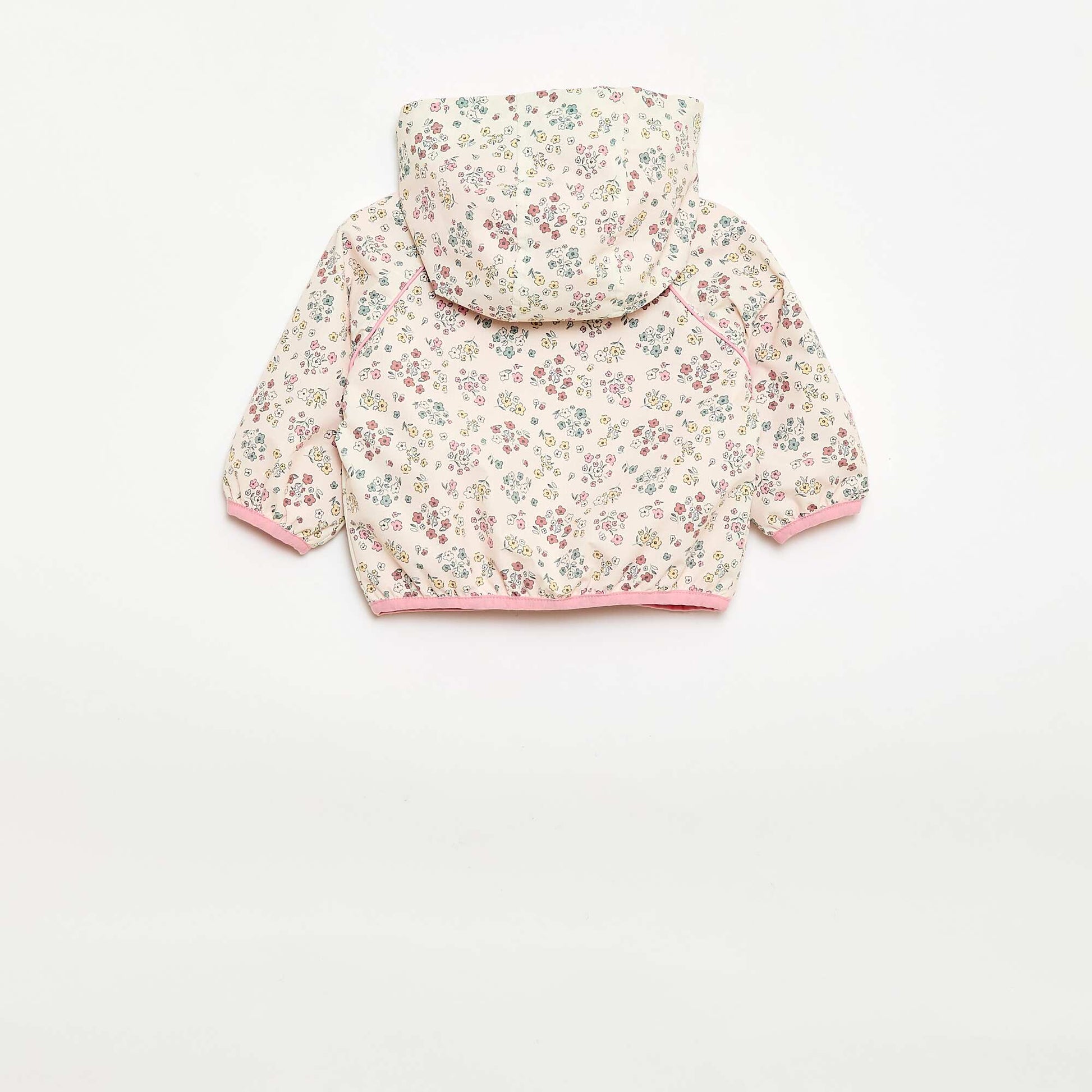 Blouson coupe-vent à capuche BLANC
