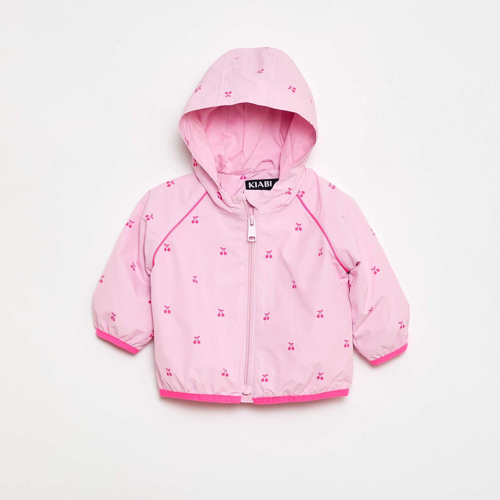 Blouson coupe-vent à capuche ROSE