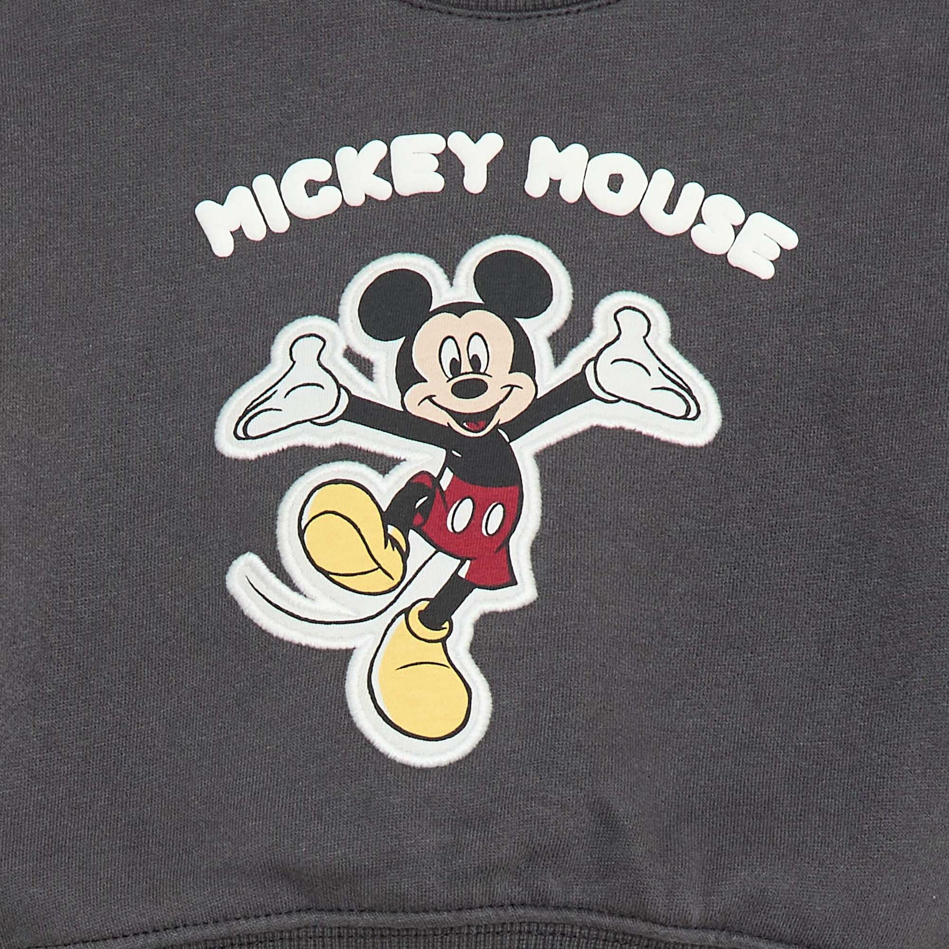 Sweat en molleton imprimé 'Mickey' NOIR