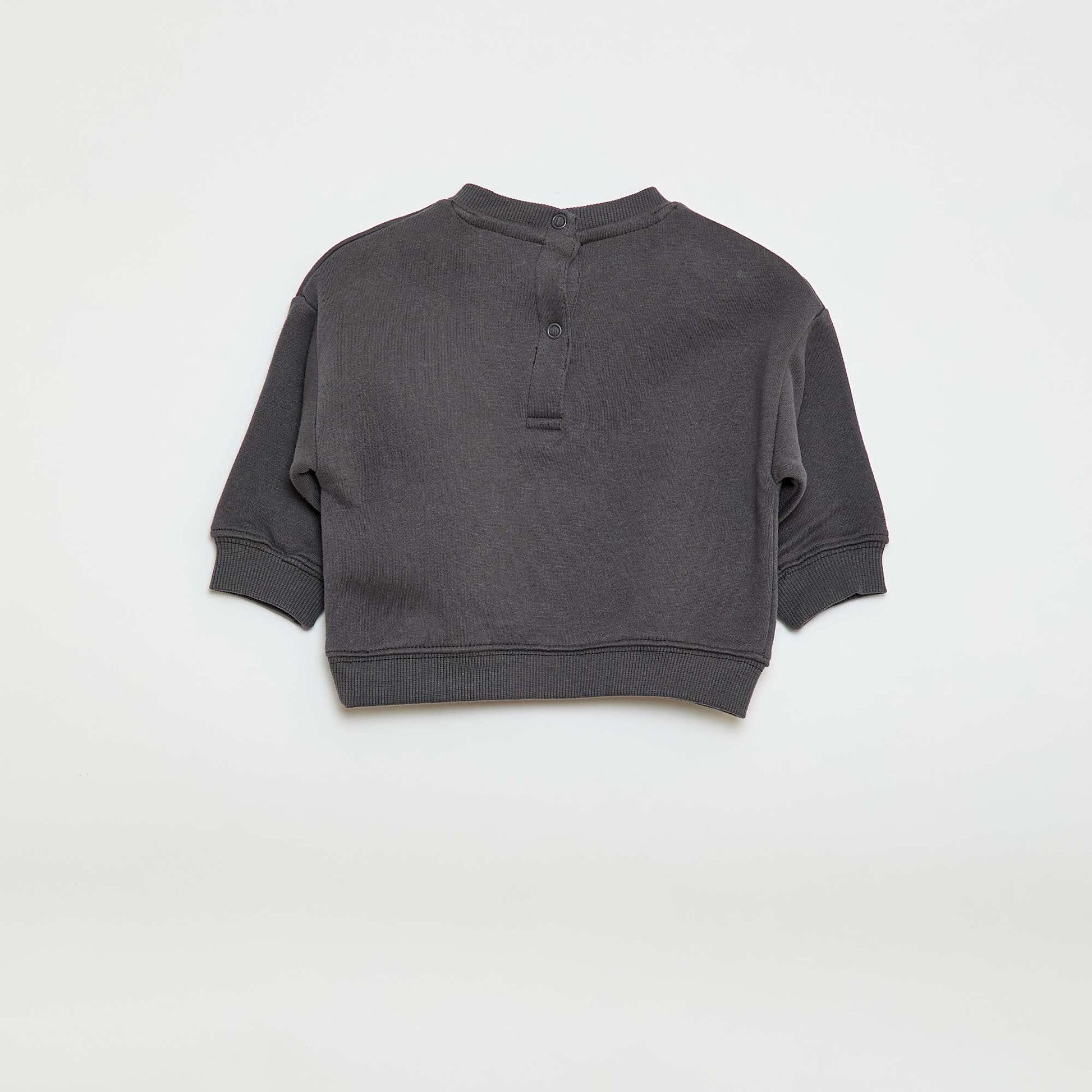 Sweat en molleton imprimé 'Mickey' NOIR