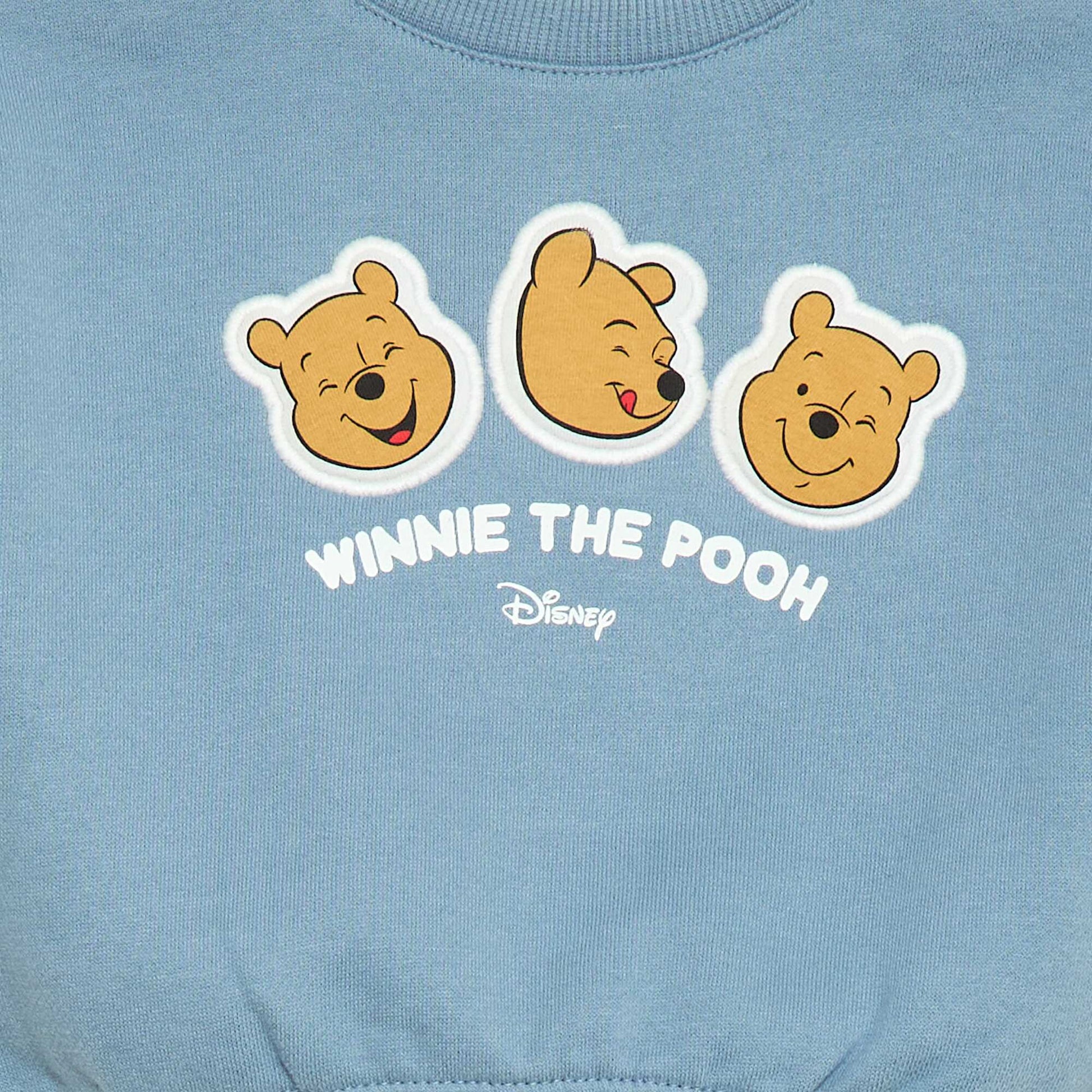 Sweat en molleton imprimé 'Winnie' BLEU