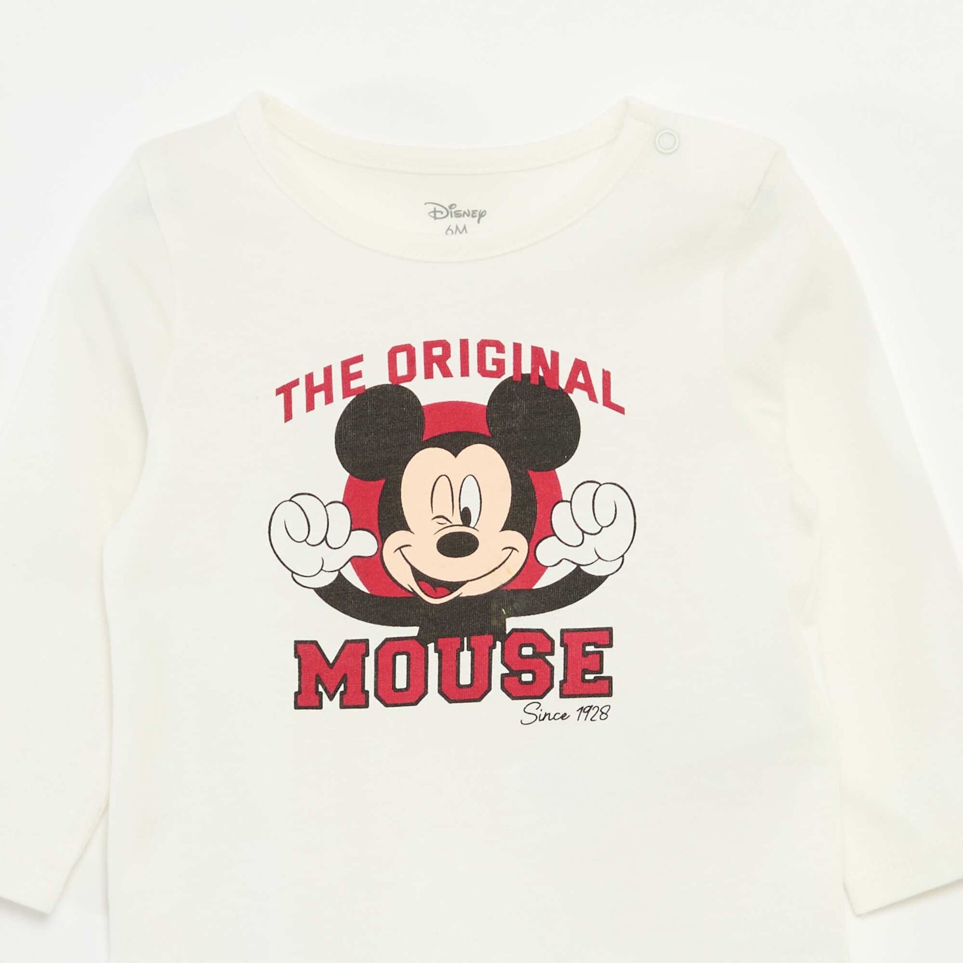 T-shirt imprimé 'Mickey' 'Disney' BLANC