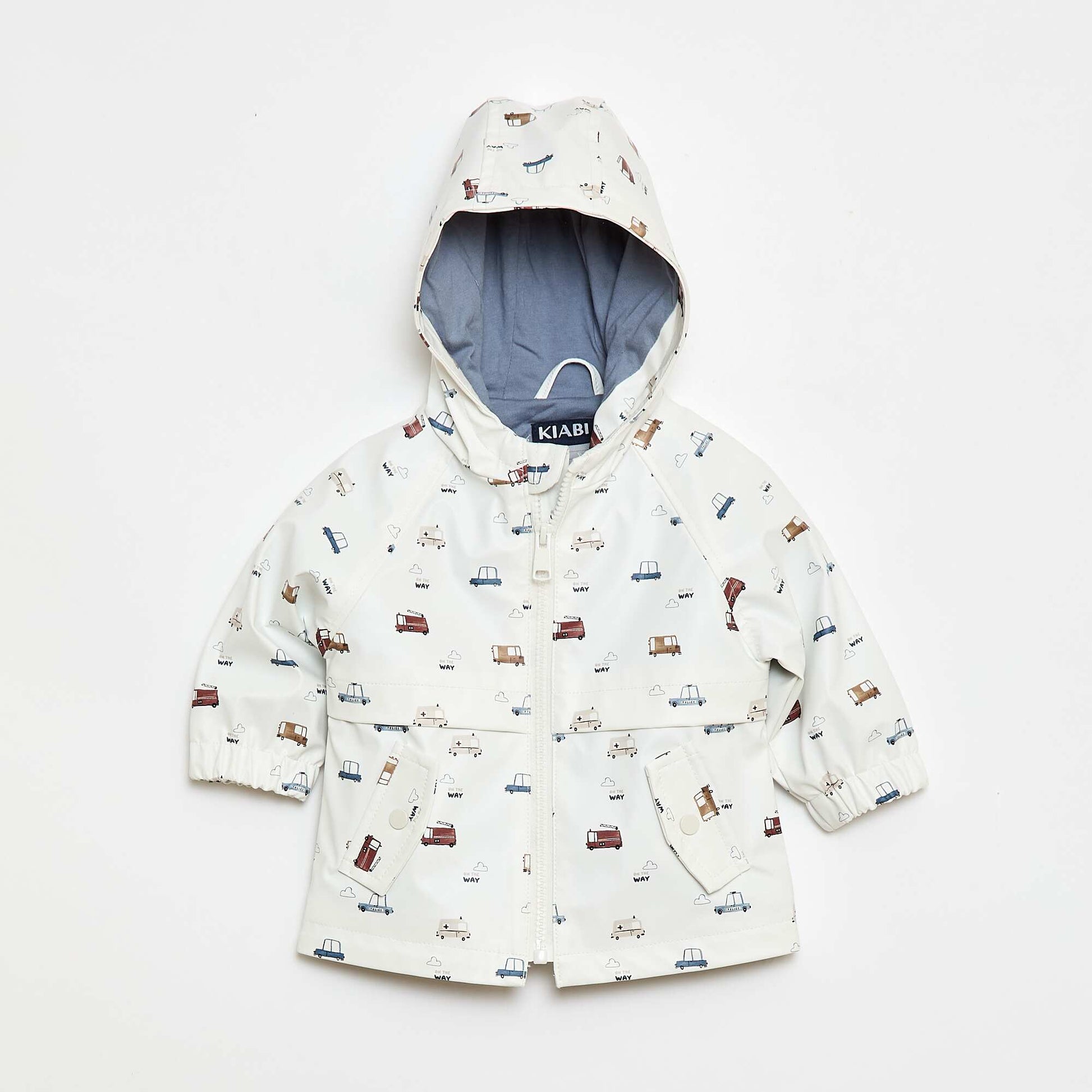 Parka à capuche déperlant BLANC