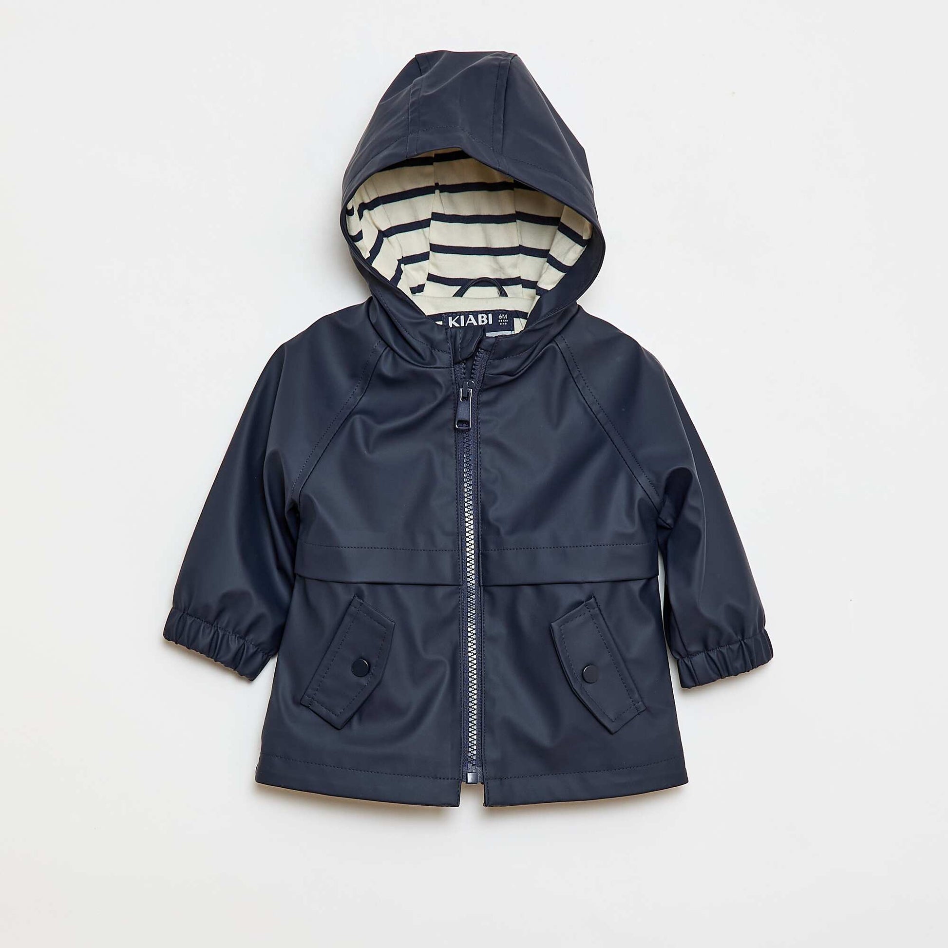 Parka à capuche déperlant BLEU