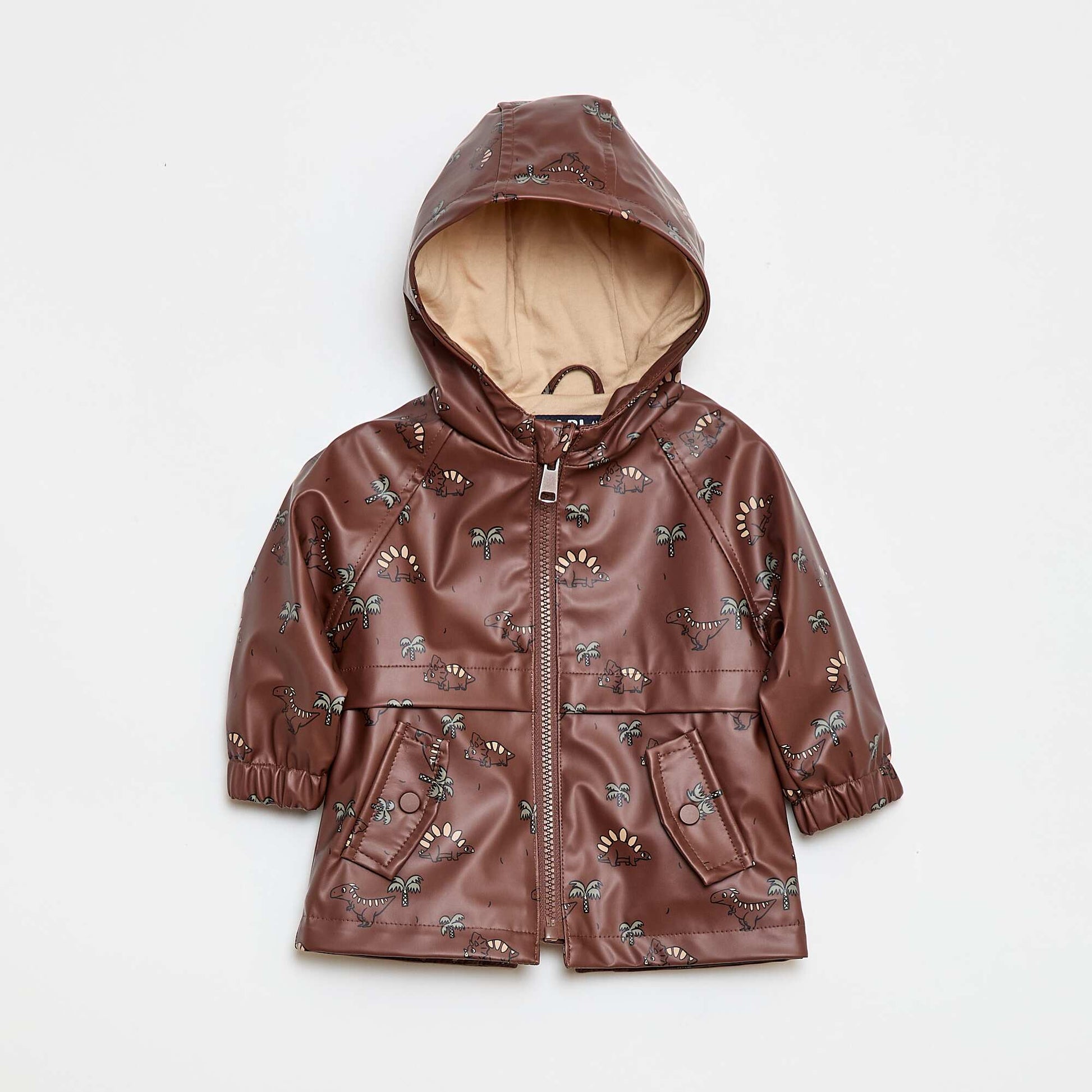 Parka à capuche déperlant MARRON