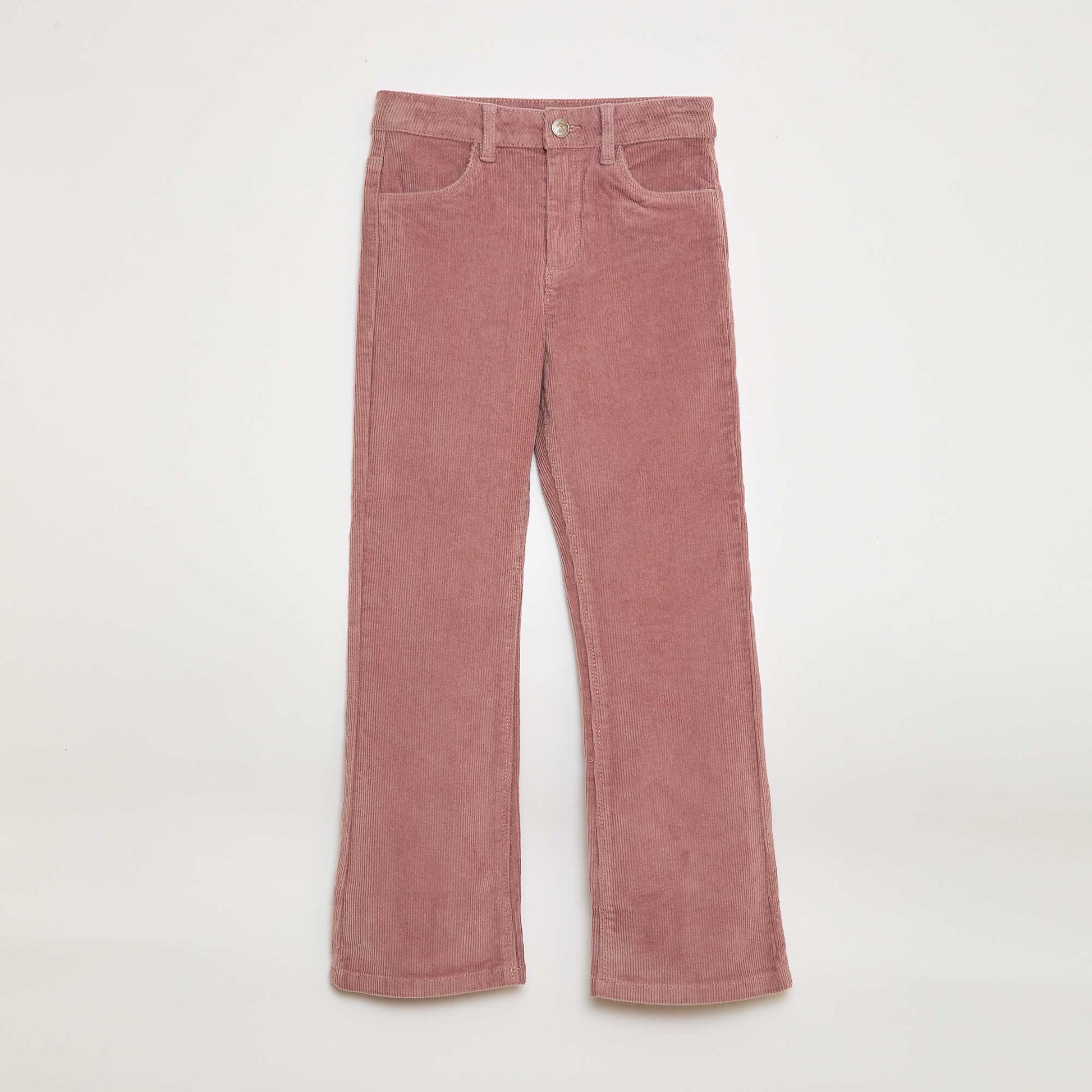 Pantalon en velours coupe flare ROSE