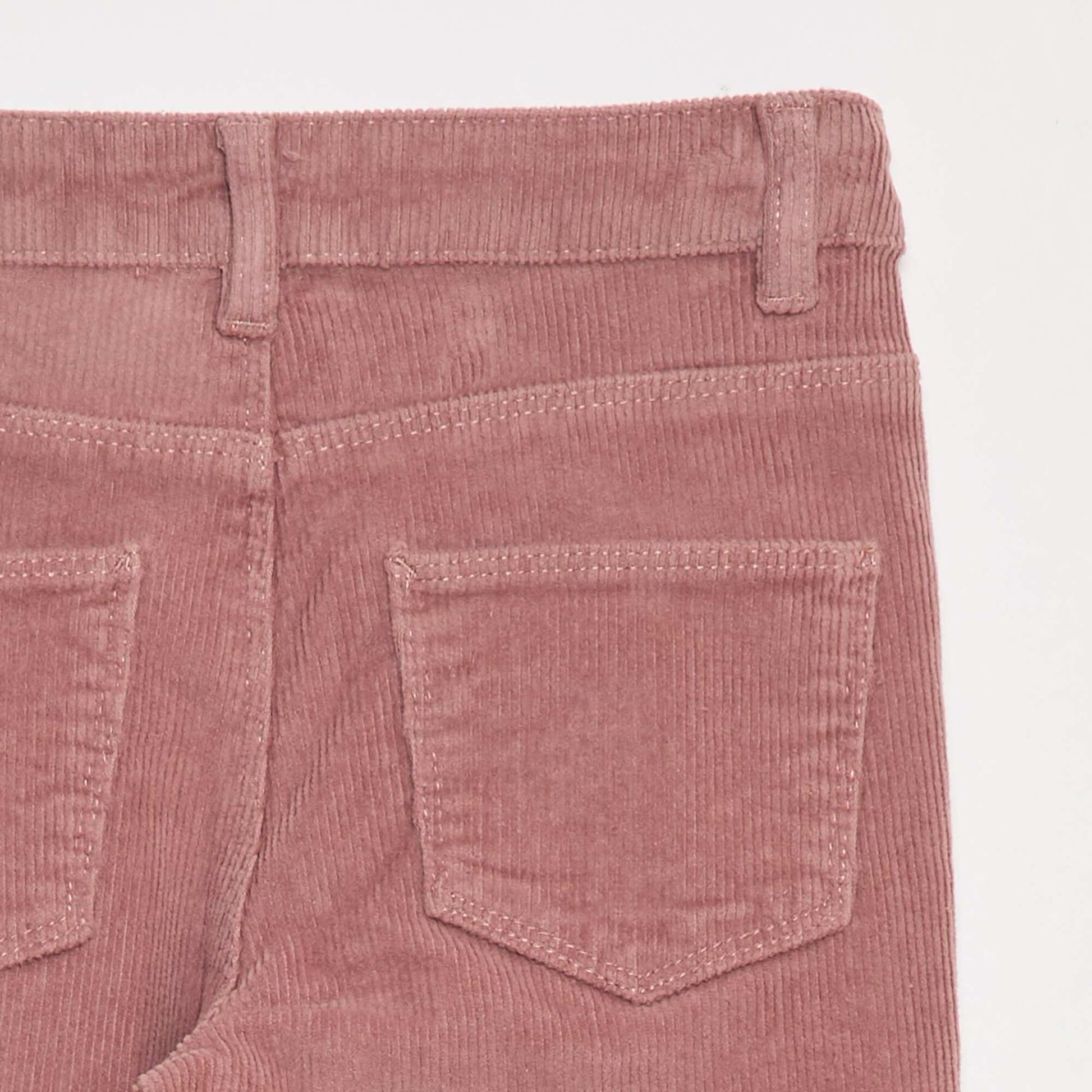 Pantalon en velours coupe flare ROSE