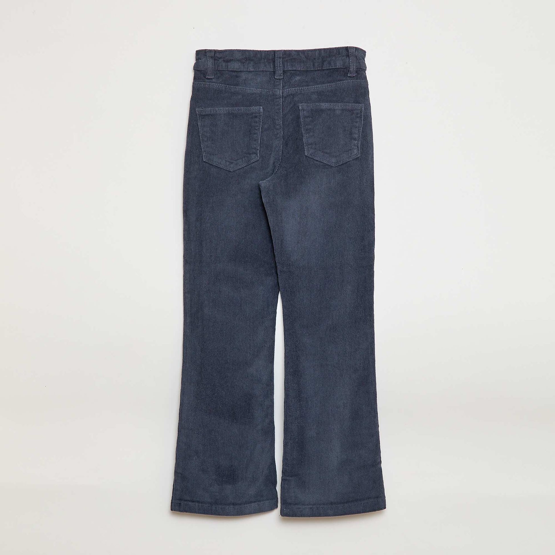 Pantalon en velours coupe flare GRIS
