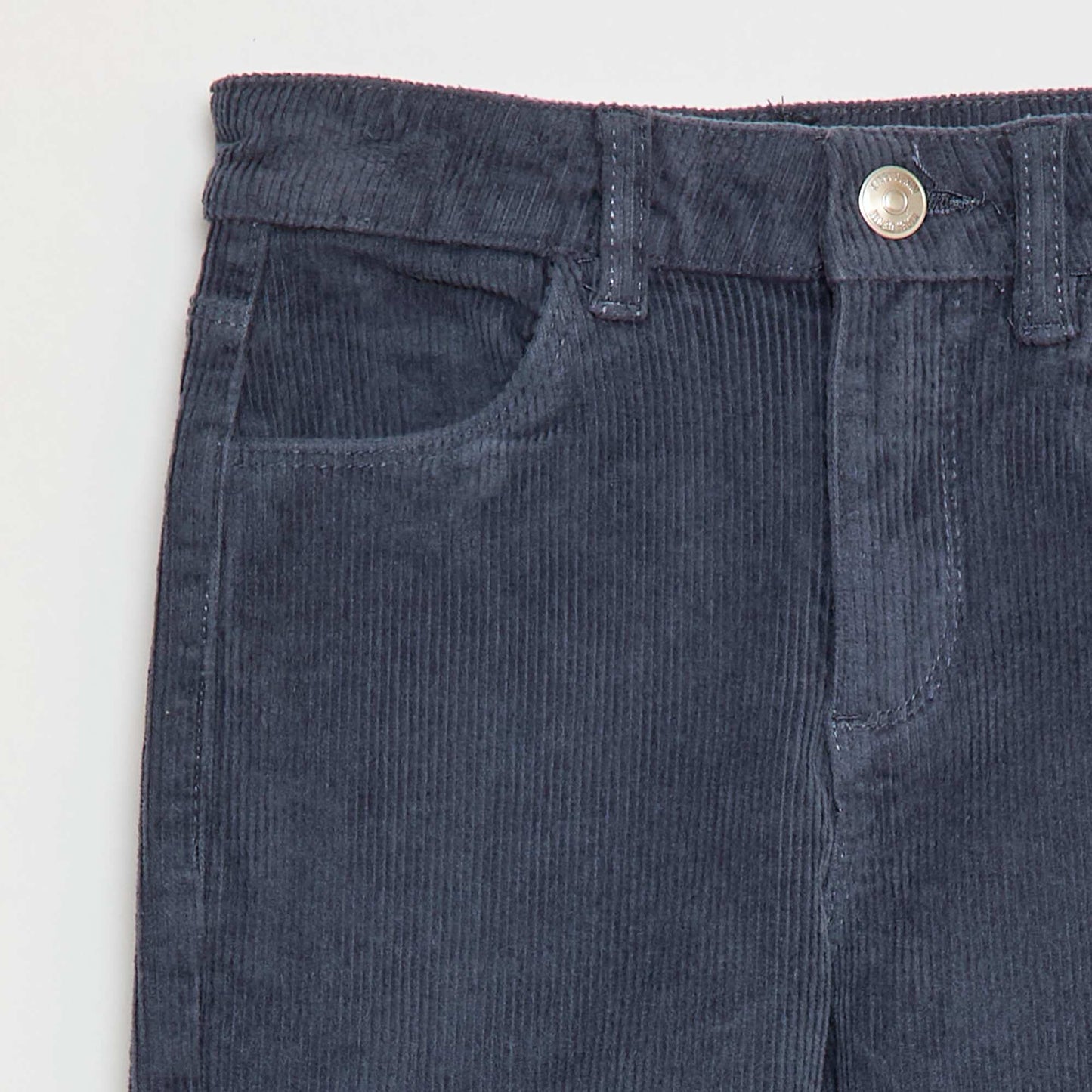 Pantalon en velours coupe flare GRIS