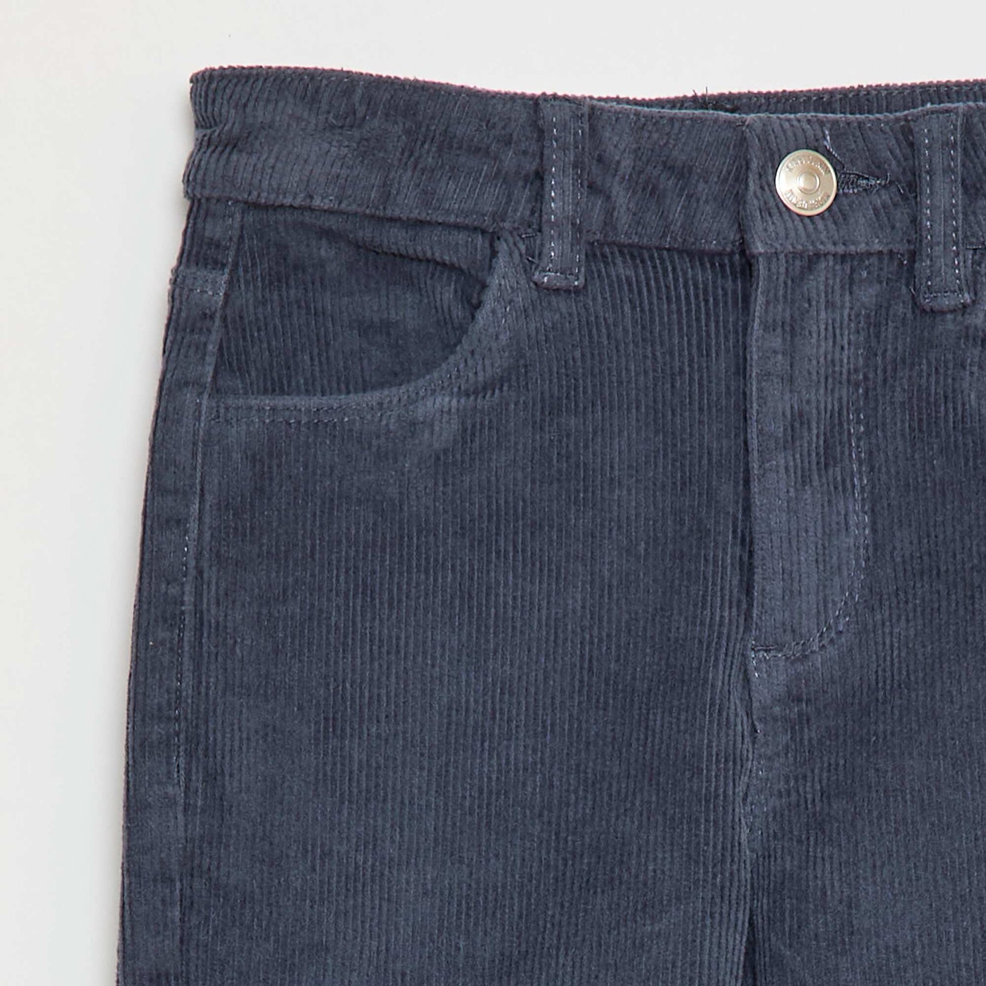 Pantalon en velours coupe flare GRIS