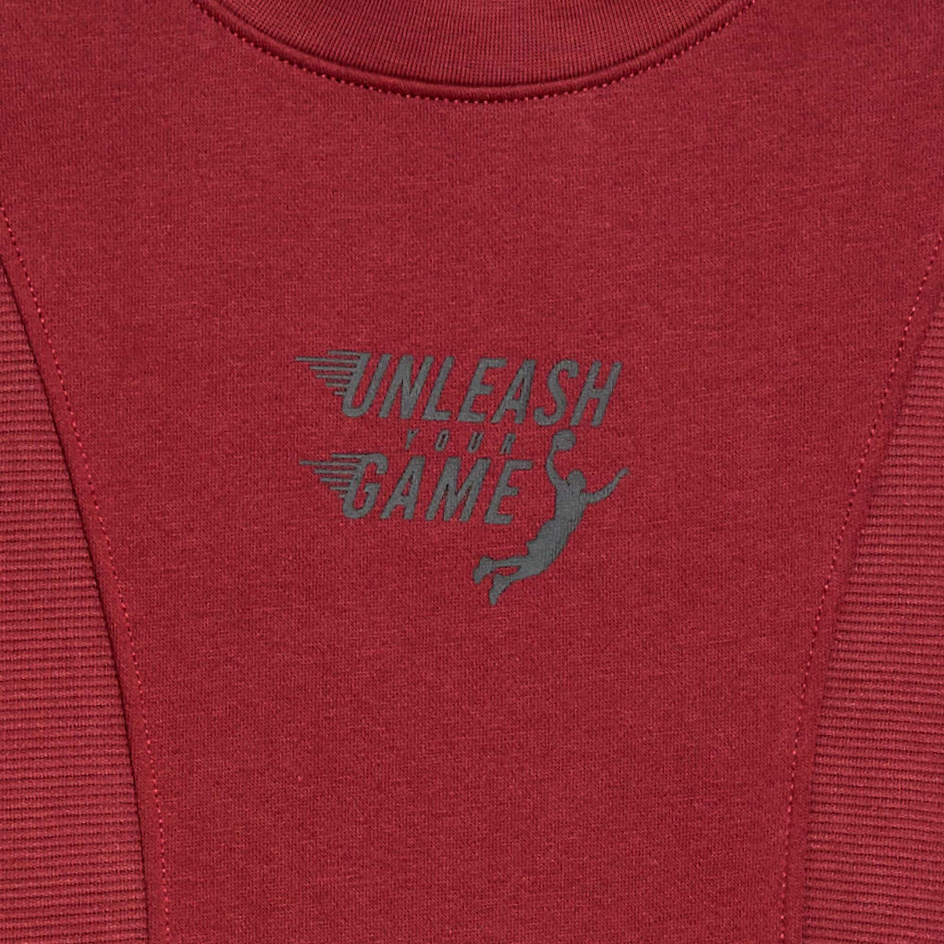 Sweat loose en molleton ROUGE