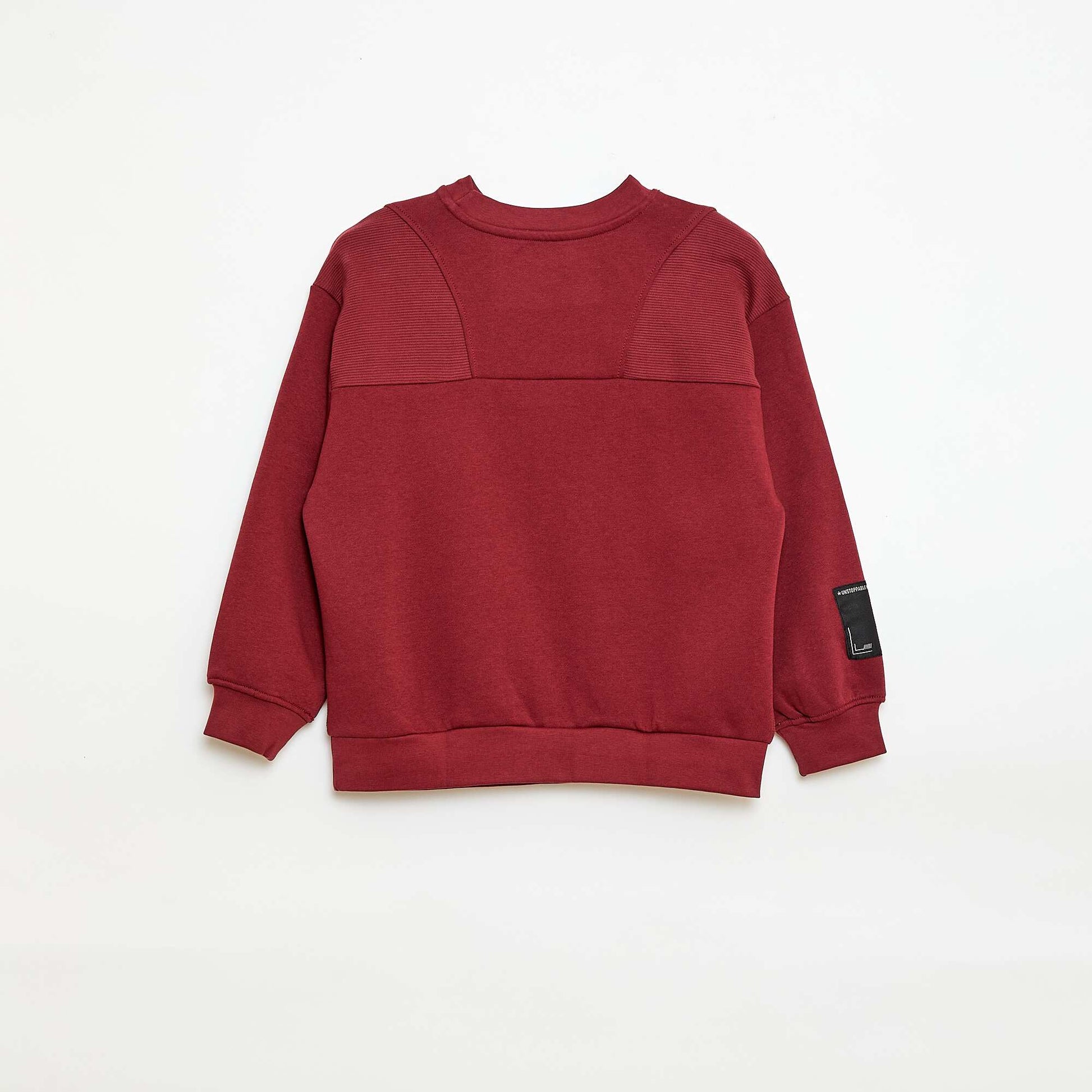 Sweat loose en molleton ROUGE
