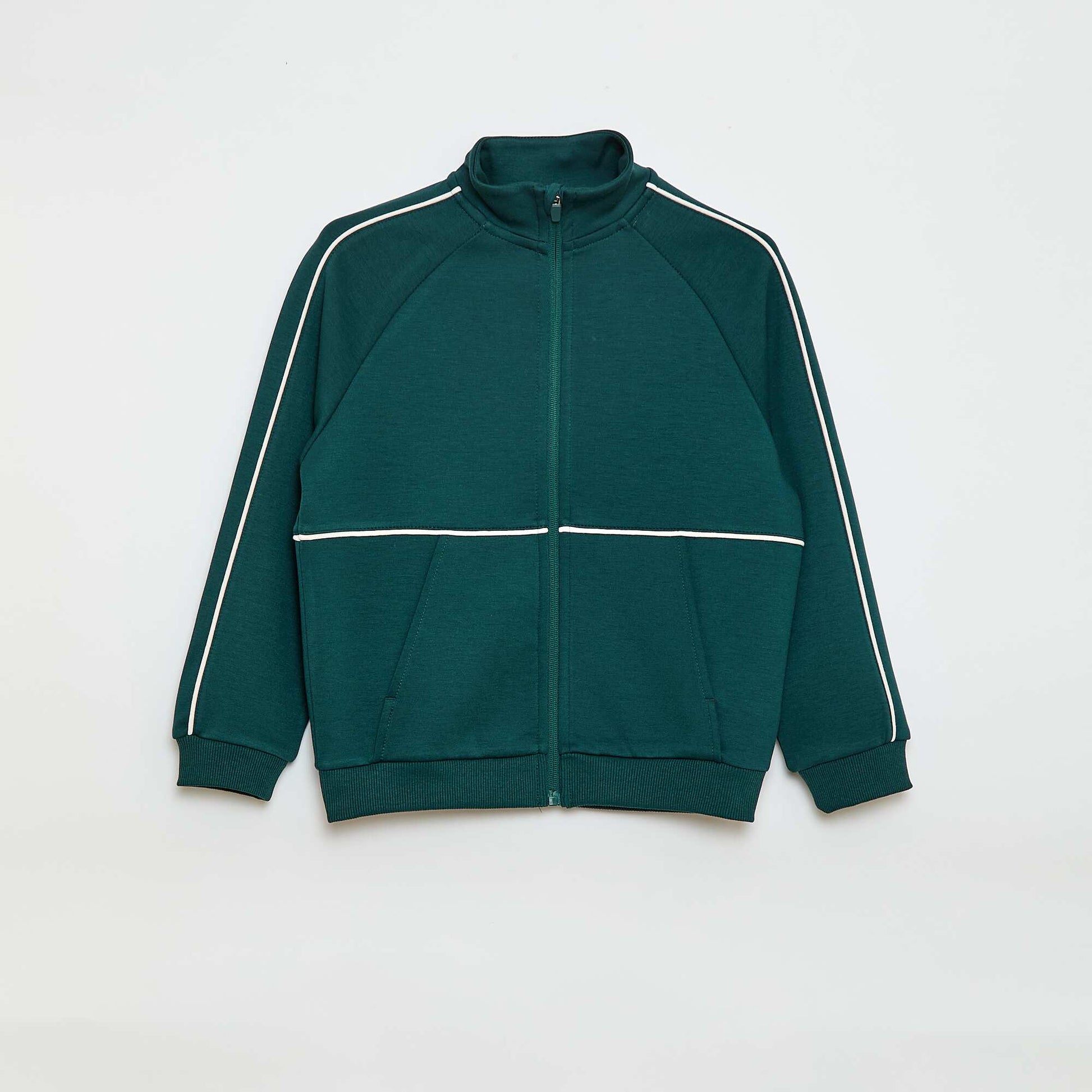 Sweat avec ouverture zippée VERT