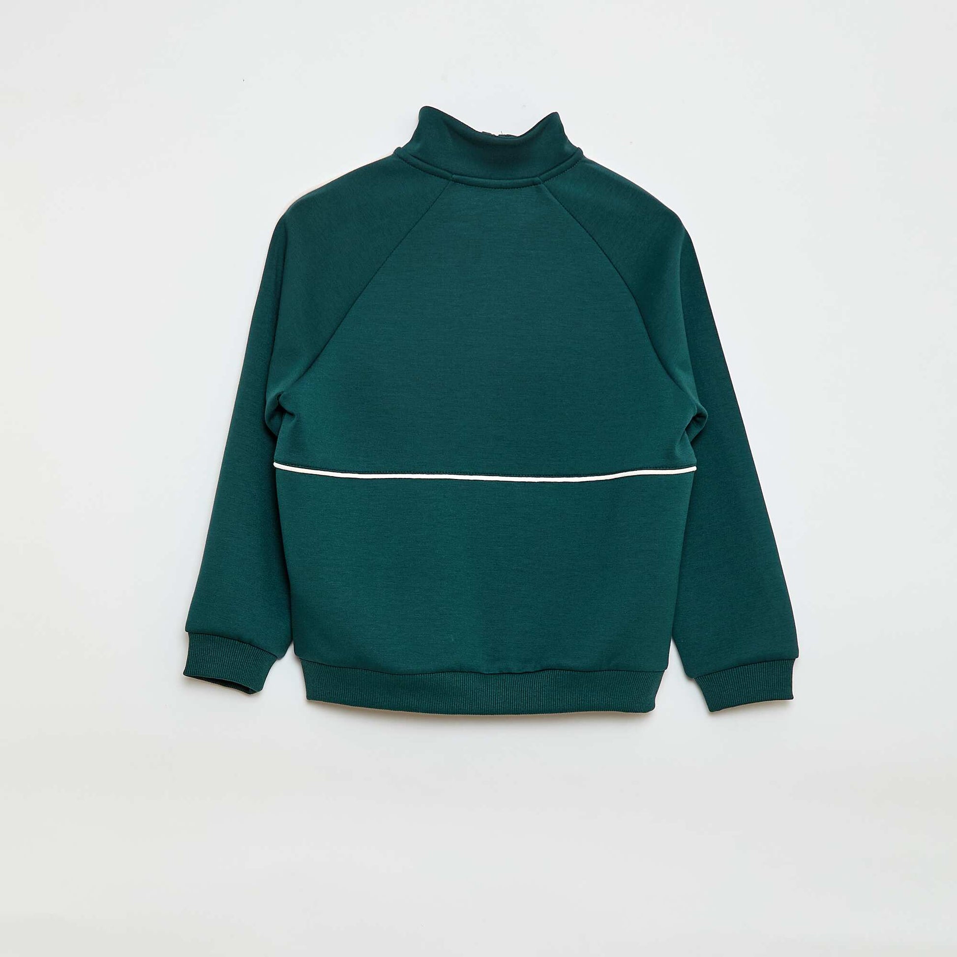 Sweat avec ouverture zippée VERT