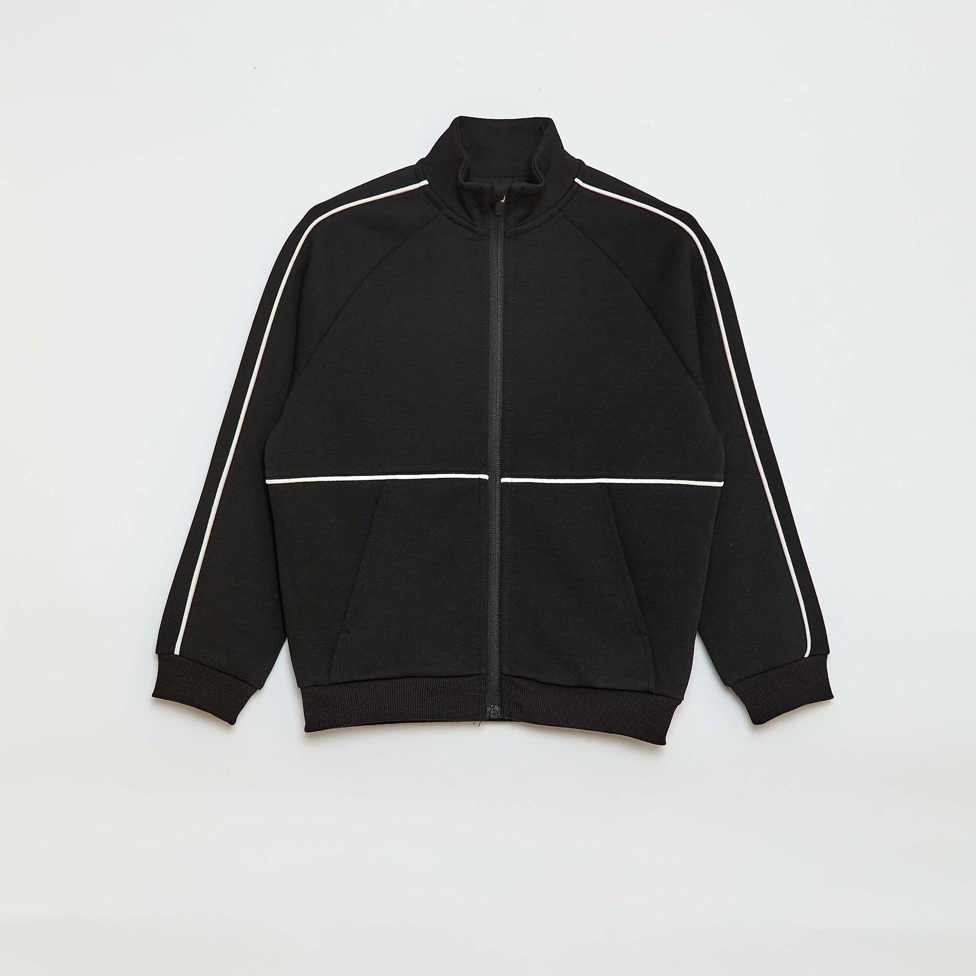Sweat avec ouverture zippée NOIR