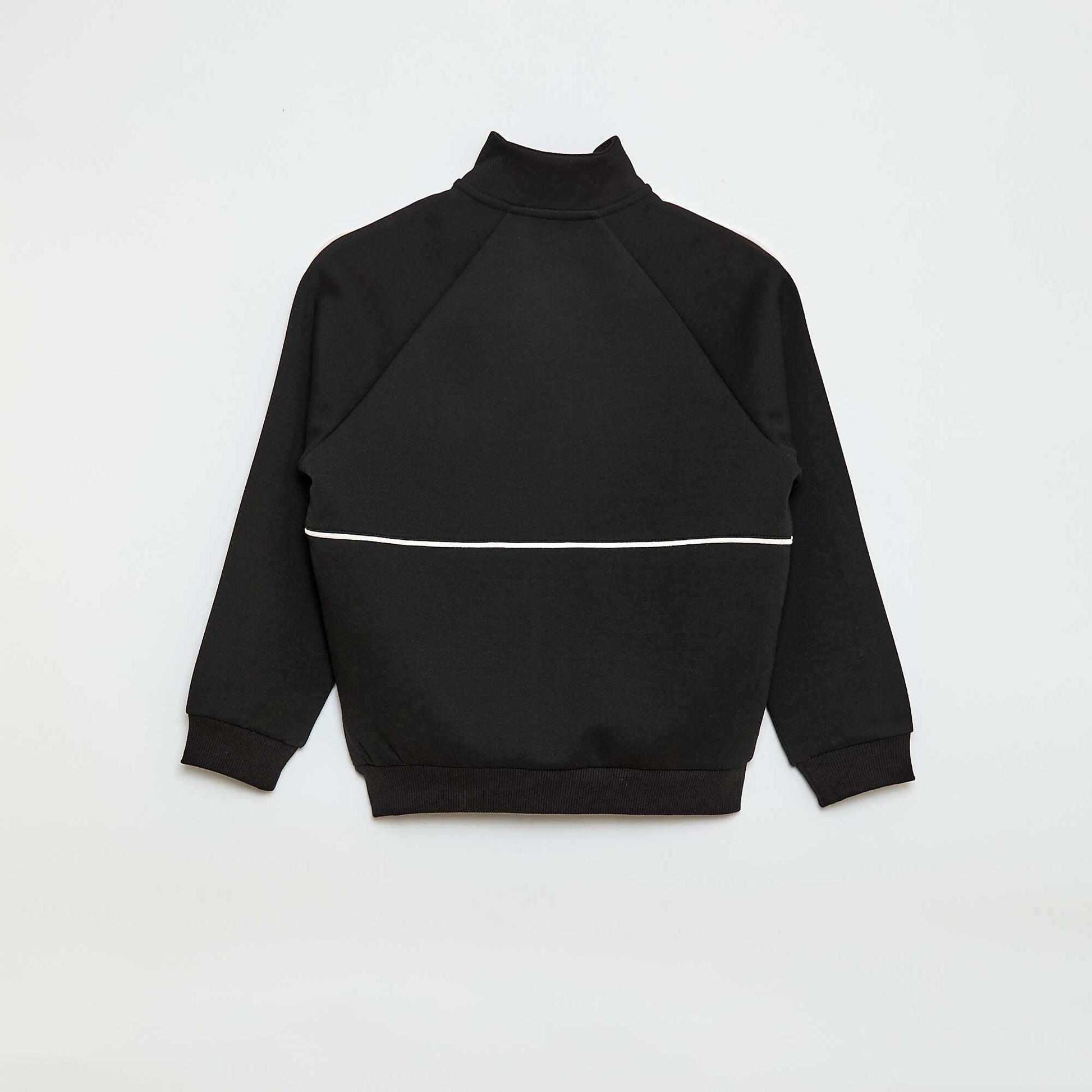 Sweat avec ouverture zippée NOIR
