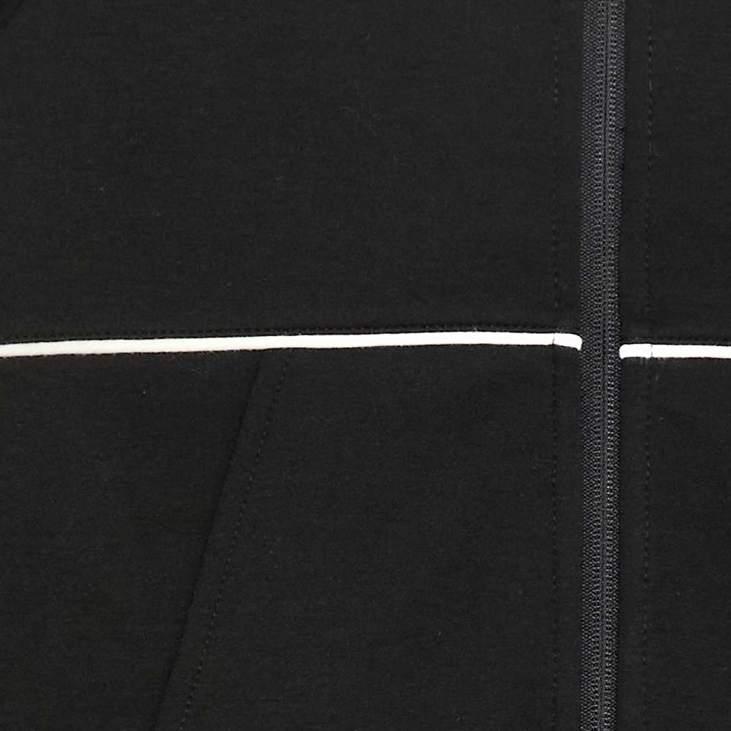 Sweat avec ouverture zippée NOIR
