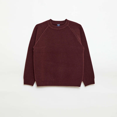 Pull col rond toucher doux PRUNE